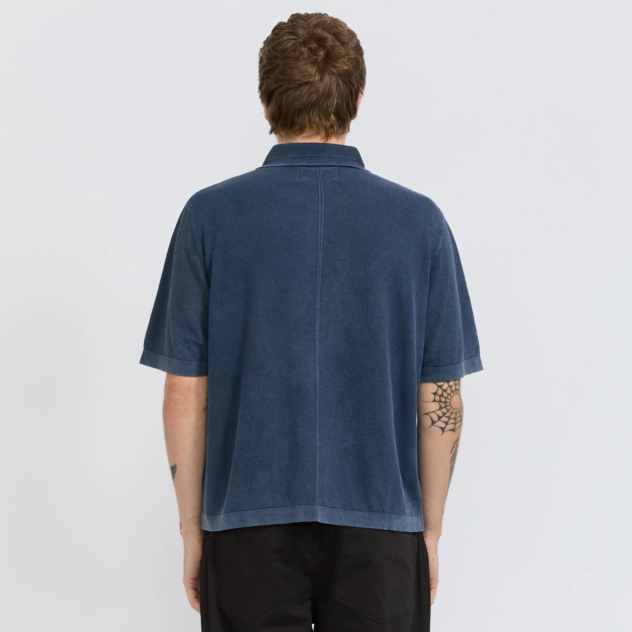 Knit Polo Navy - Image 4