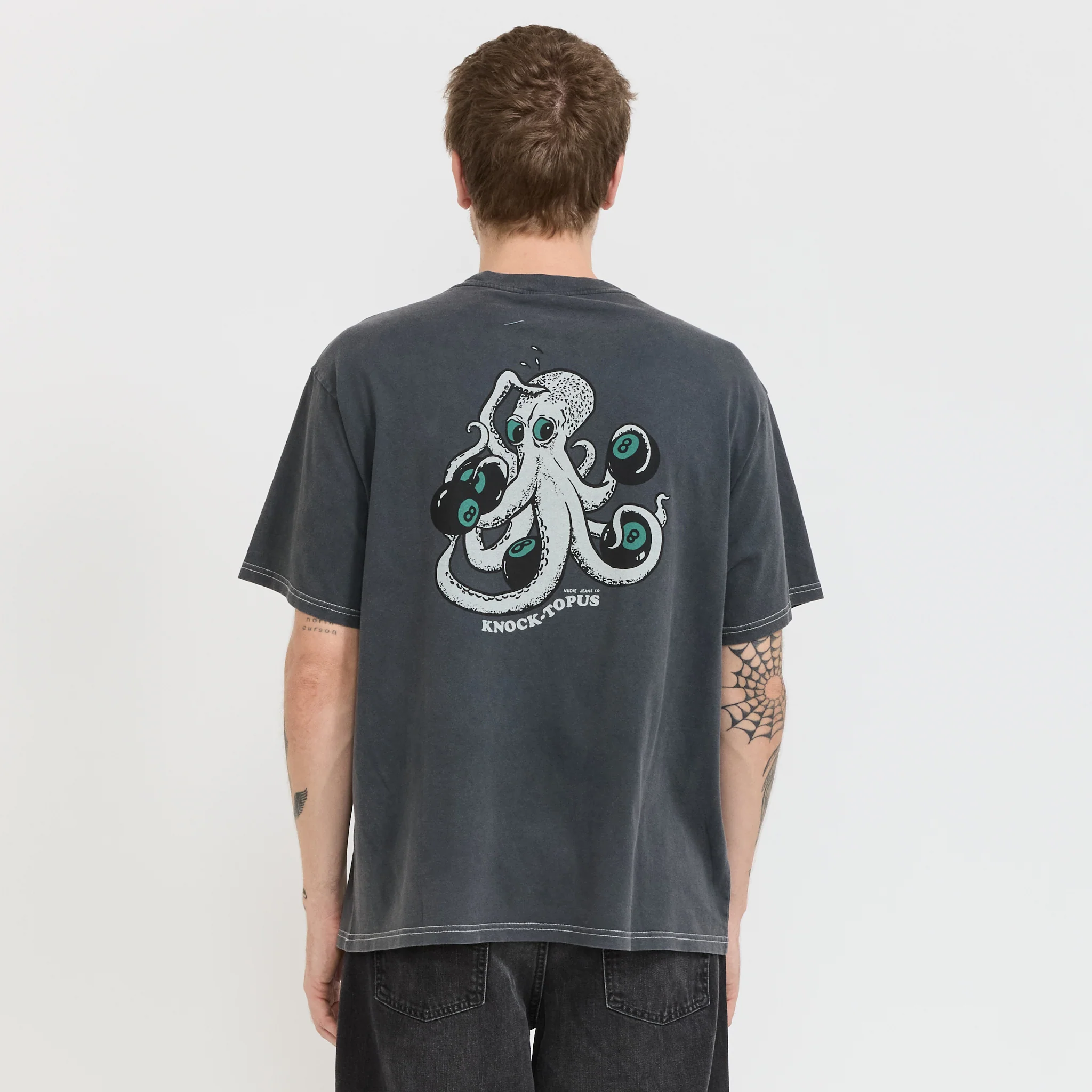 Koffe Knock-Topus T-Shirt Antracite - Image 4