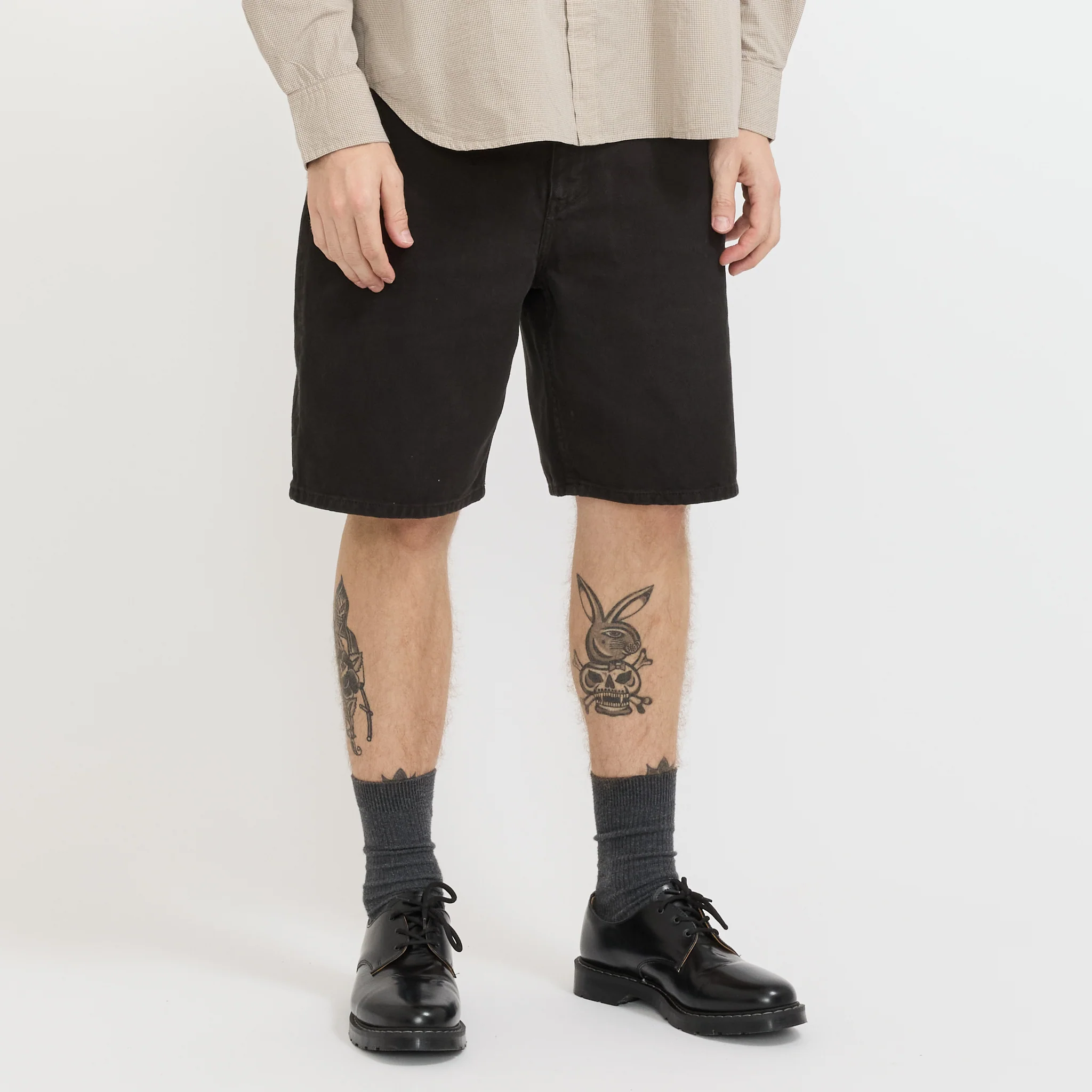 Korshavn Relaxed 5 Pocket Heavy Twill Short Black