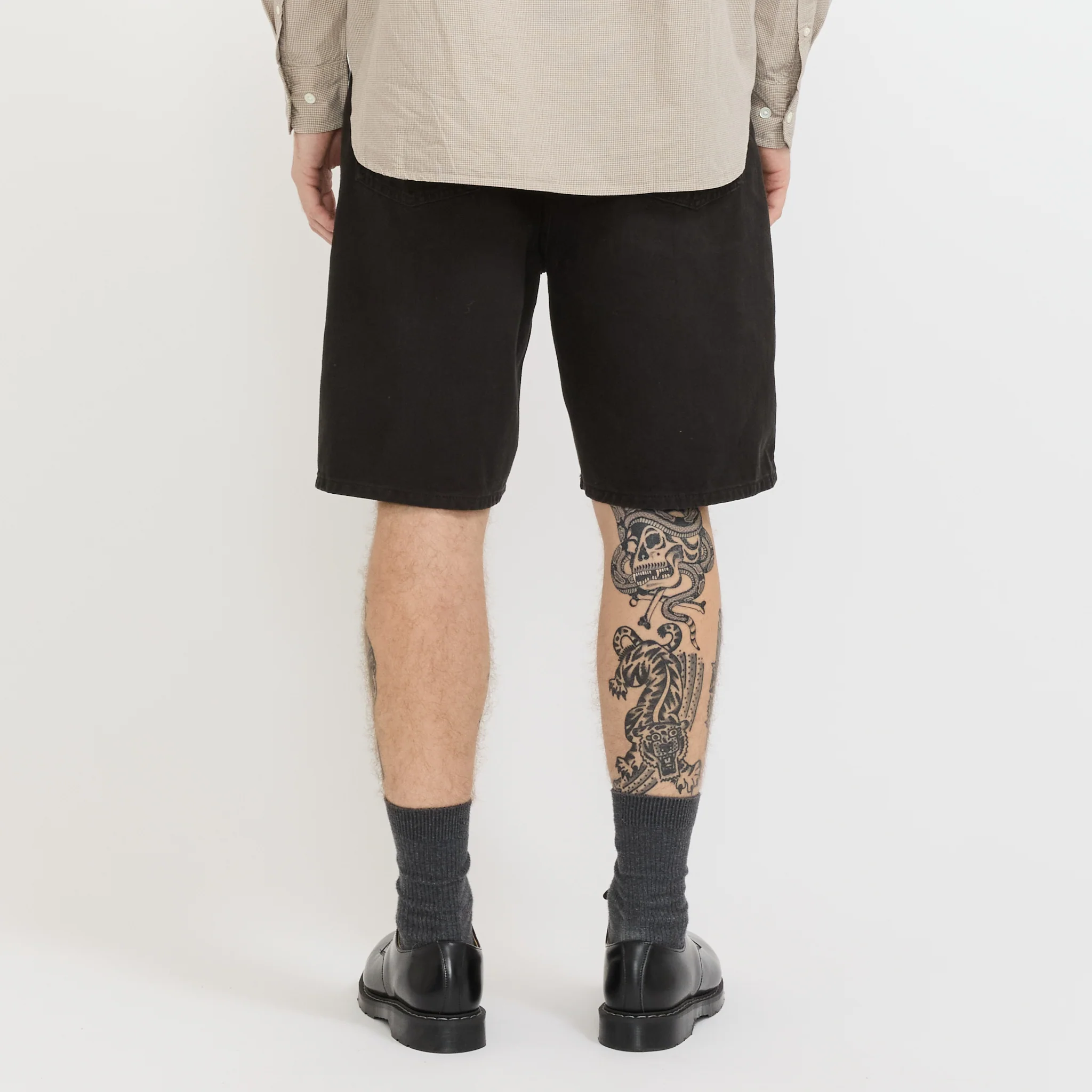 Korshavn Relaxed 5 Pocket Heavy Twill Short Black - Image 5