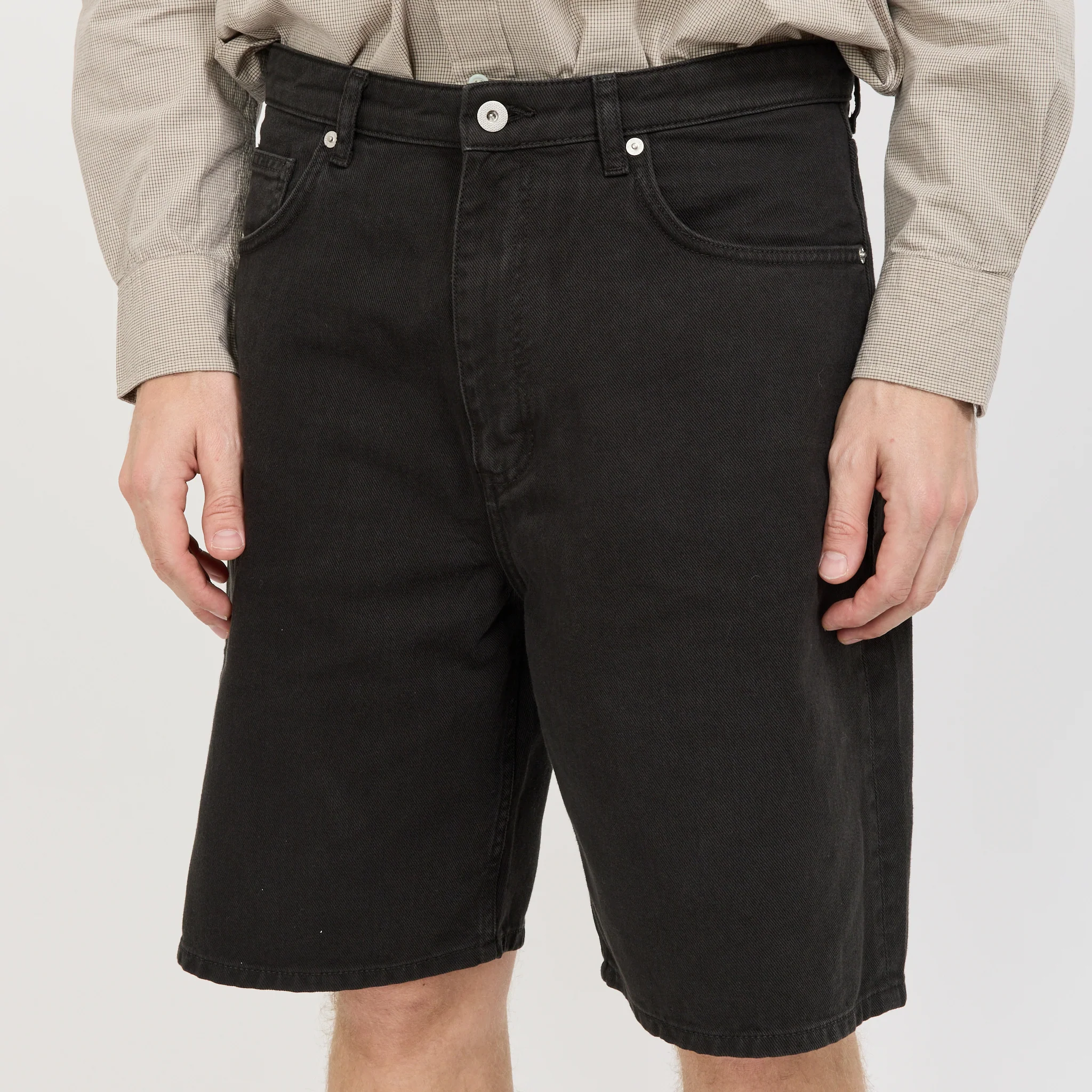 Korshavn Relaxed 5 Pocket Heavy Twill Short Black - Image 6