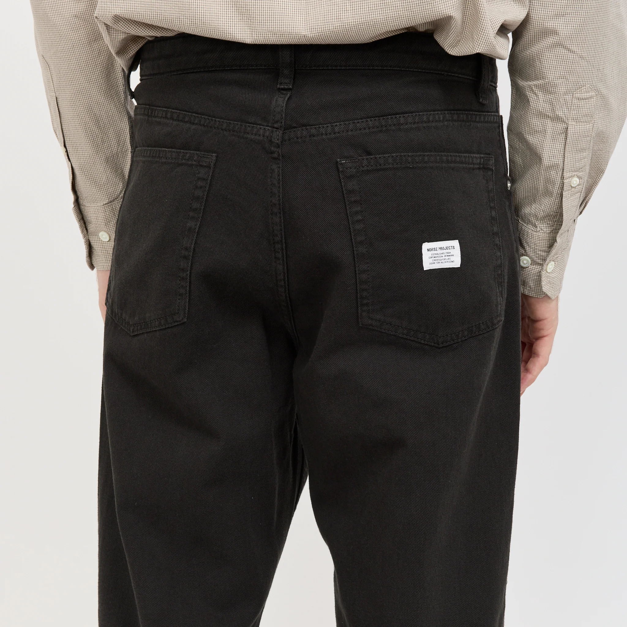 Korshavn Relaxed 5 Pocket Heavy Twill Trouser Black - Image 5
