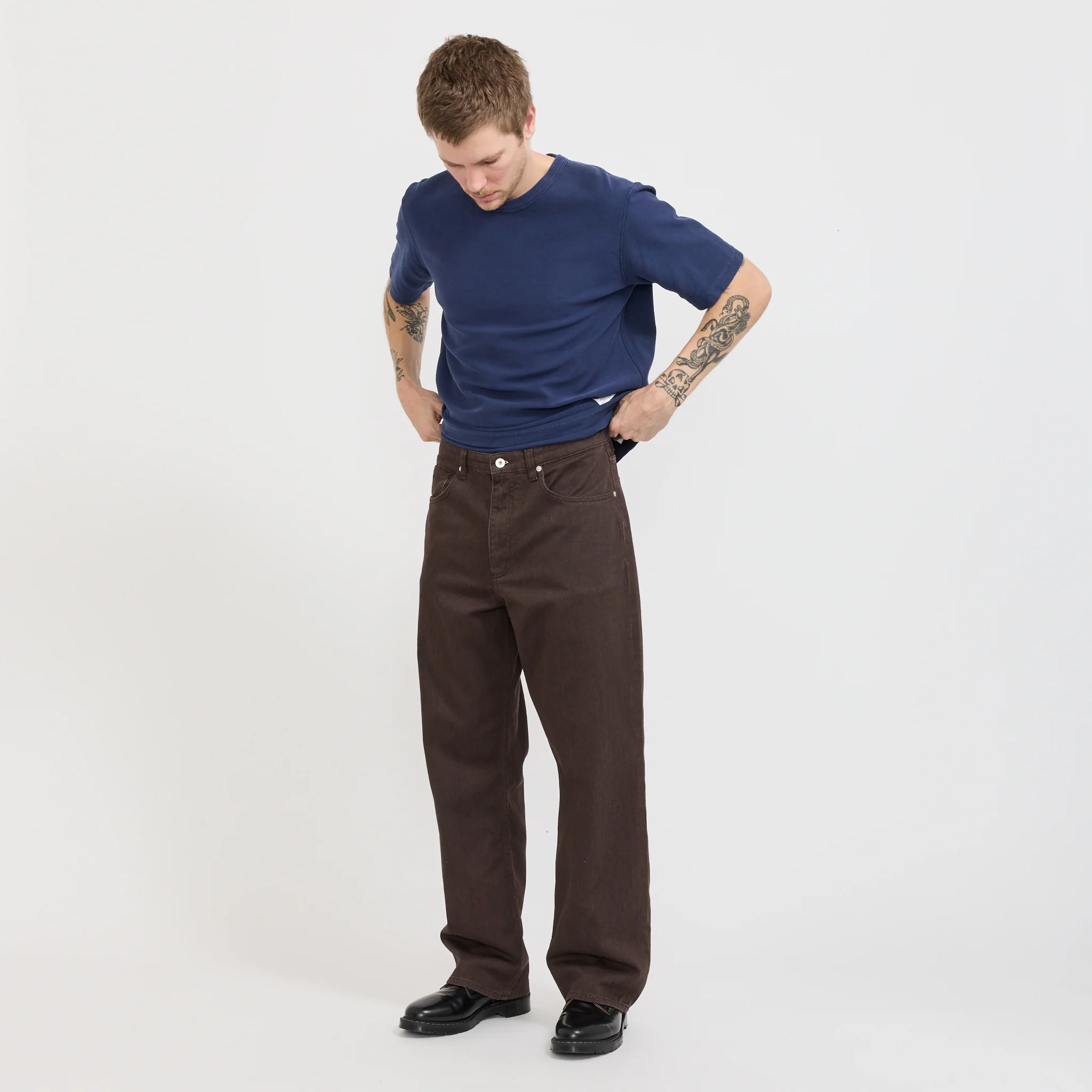 Korshavn Relaxed 5 Pocket Resist Dyed Twill Shale - Image 2
