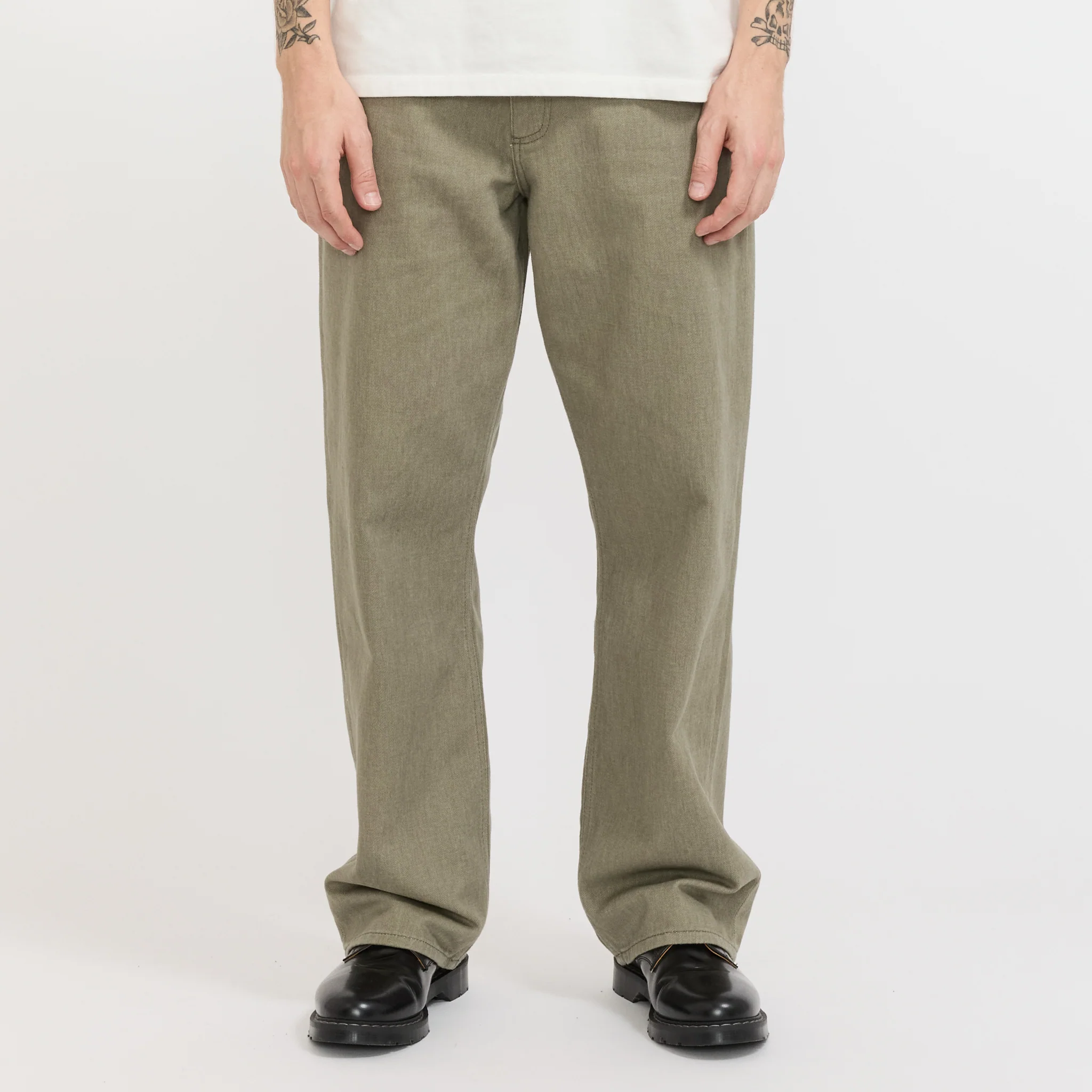 Korshavn Relaxed 5 Pocket Resist Dyed Twill Vetiver - Image 7
