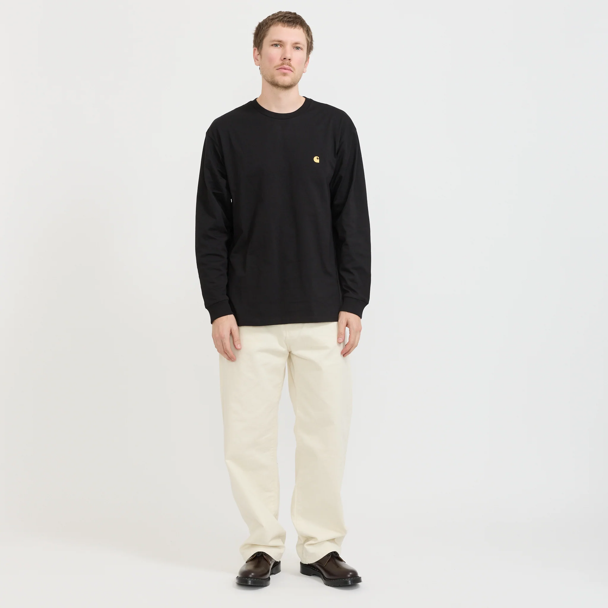 L/S Chase T-Shirt Black/Gold - Image 2