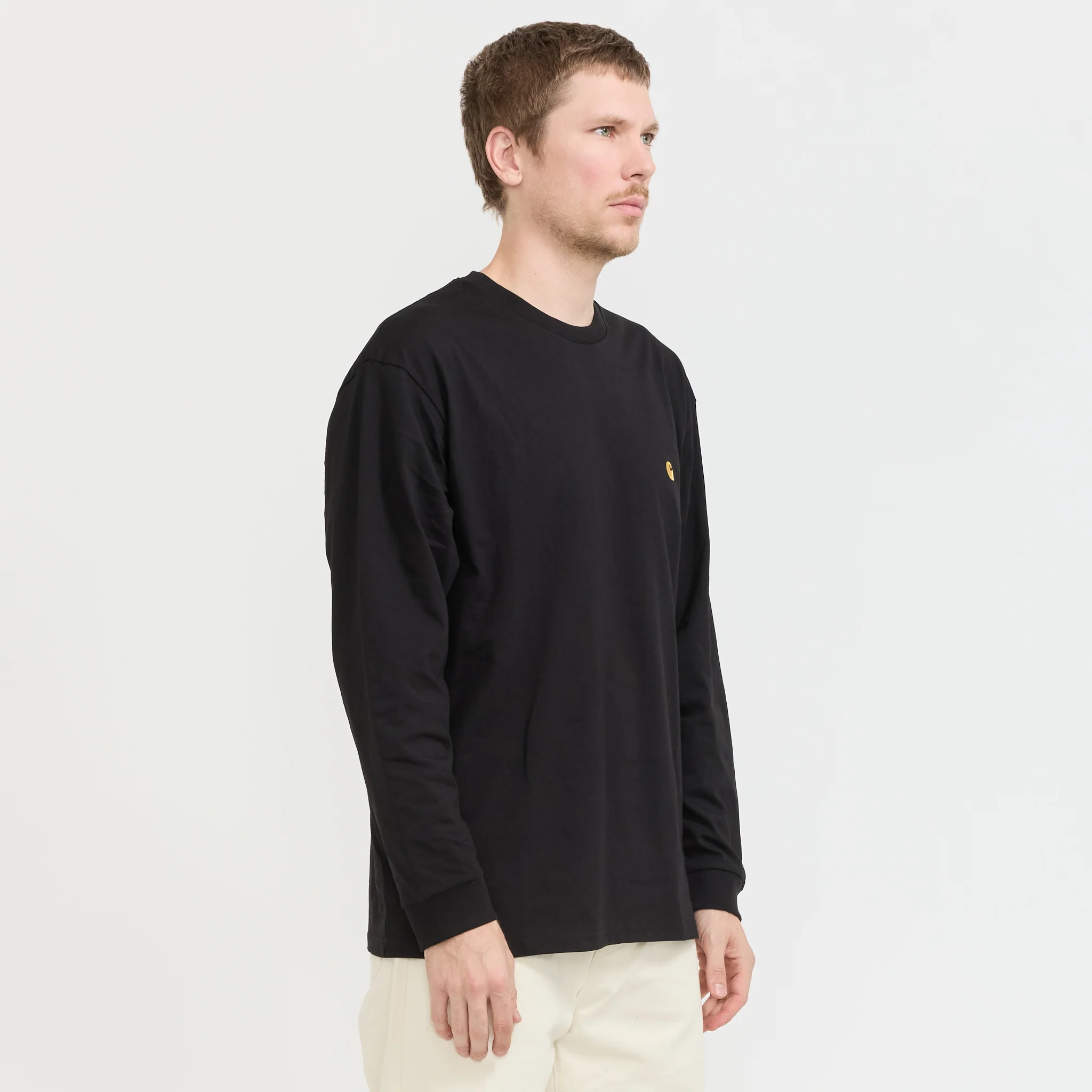 L/S Chase T-Shirt Black/Gold - Image 3
