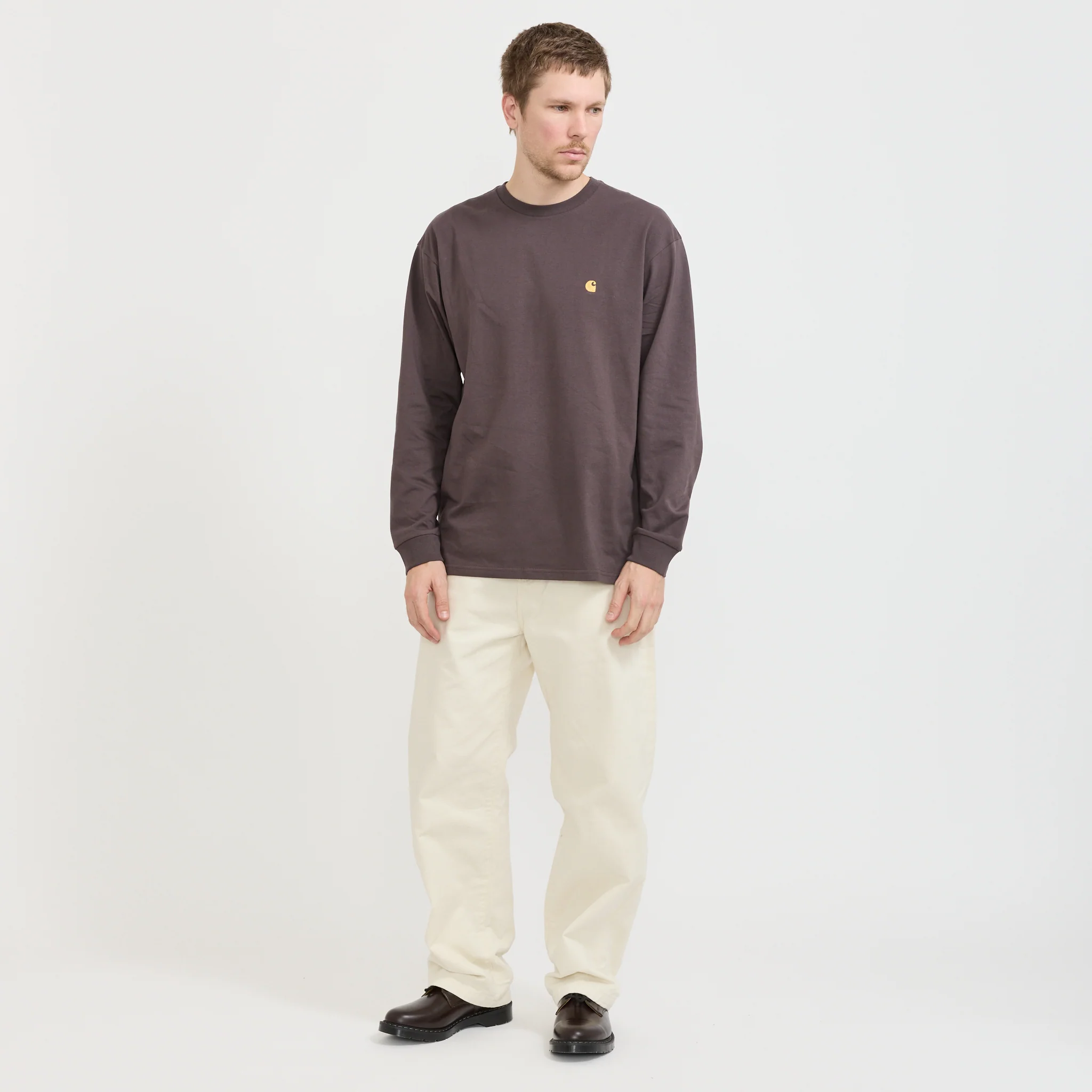 L/S Chase T-Shirt Shale/Gold - Image 2