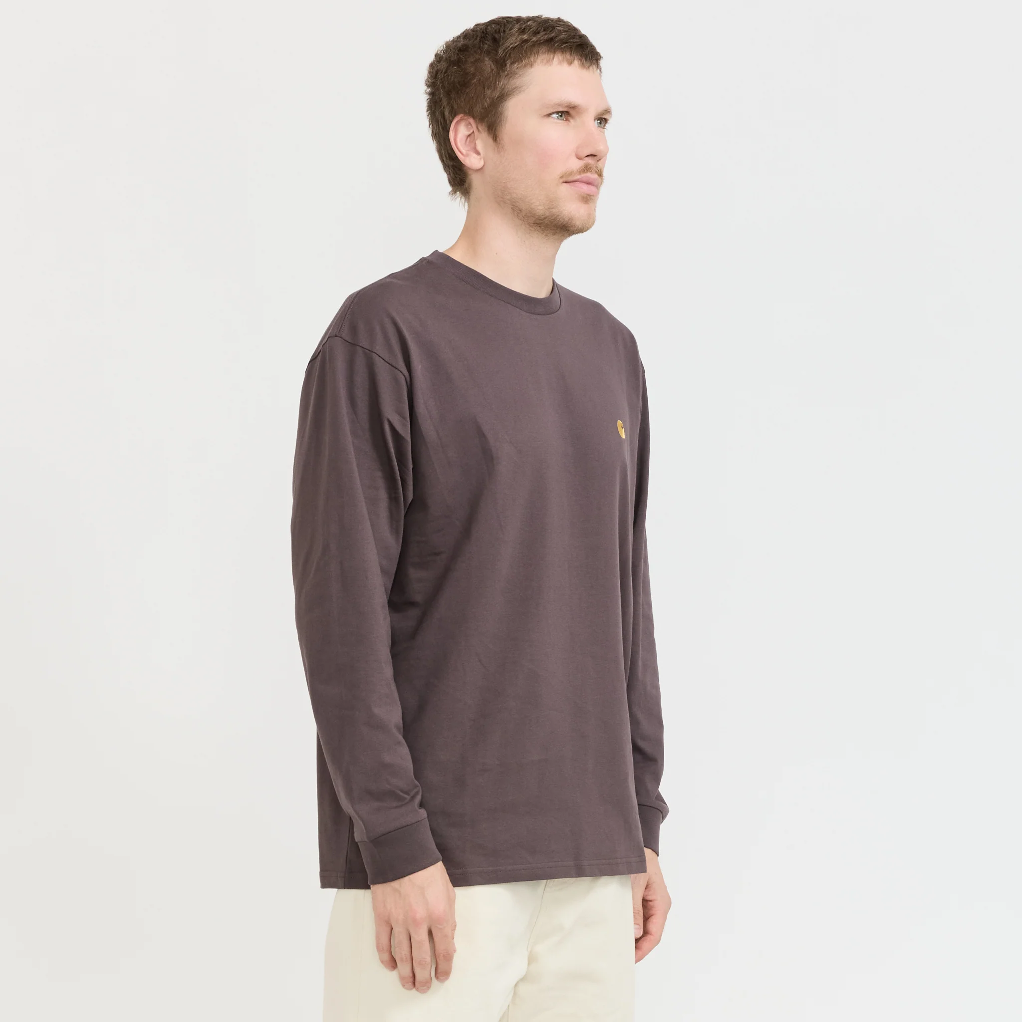 L/S Chase T-Shirt Shale/Gold - Image 3