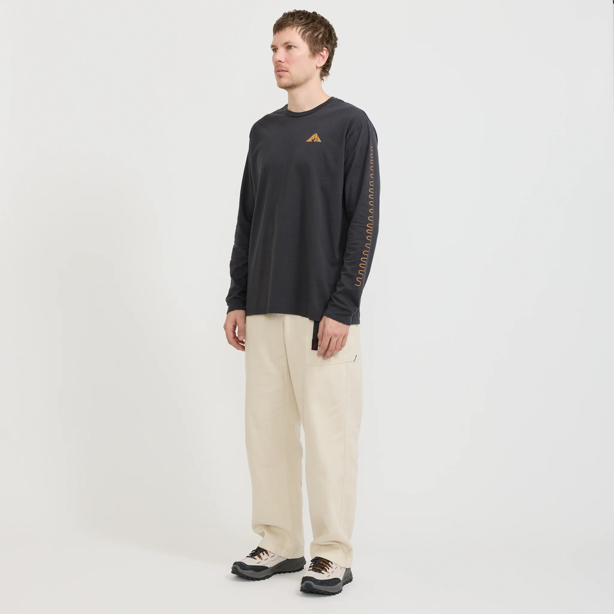 L/S Driftaways Organic T-Shirt Ink Black - Image 2