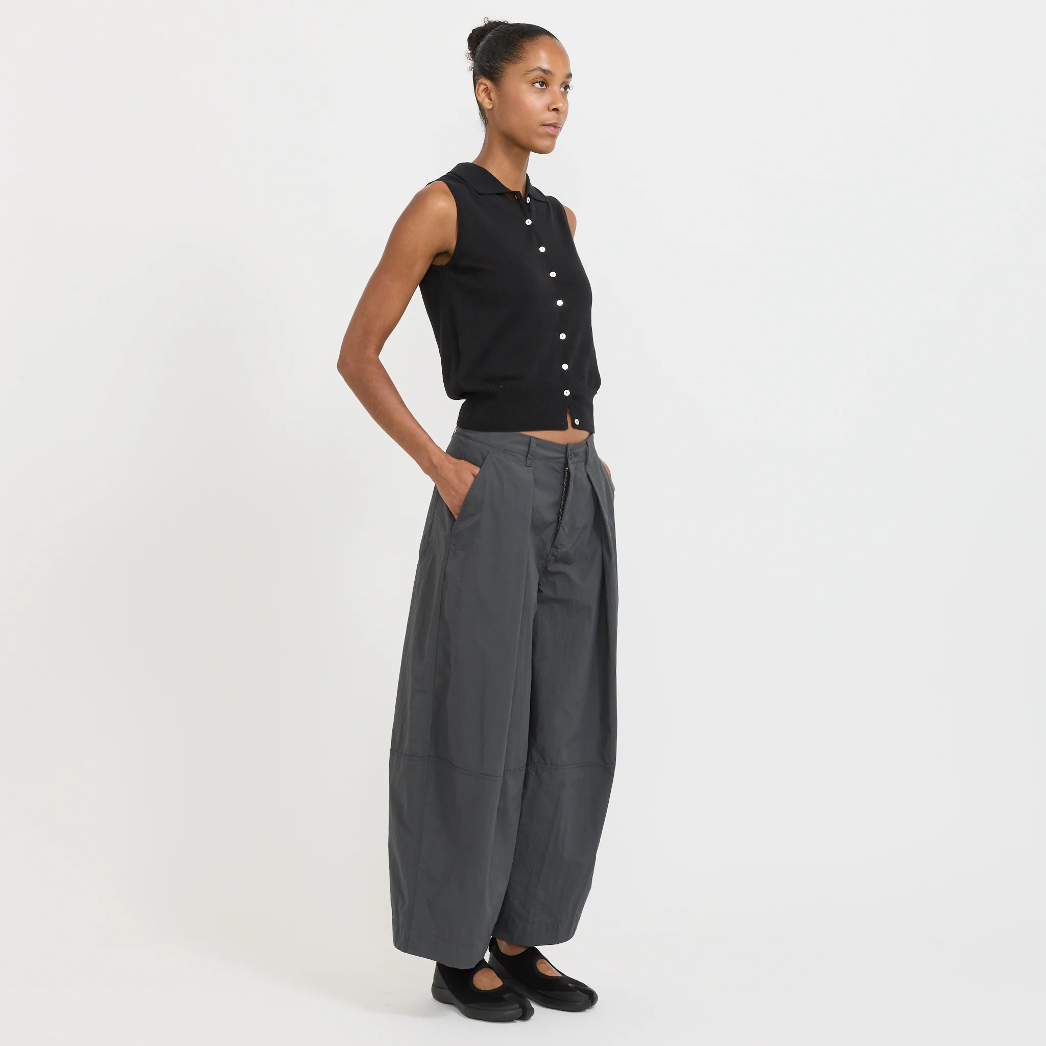 Lash Sleeveless Knit Top Black - Image 2