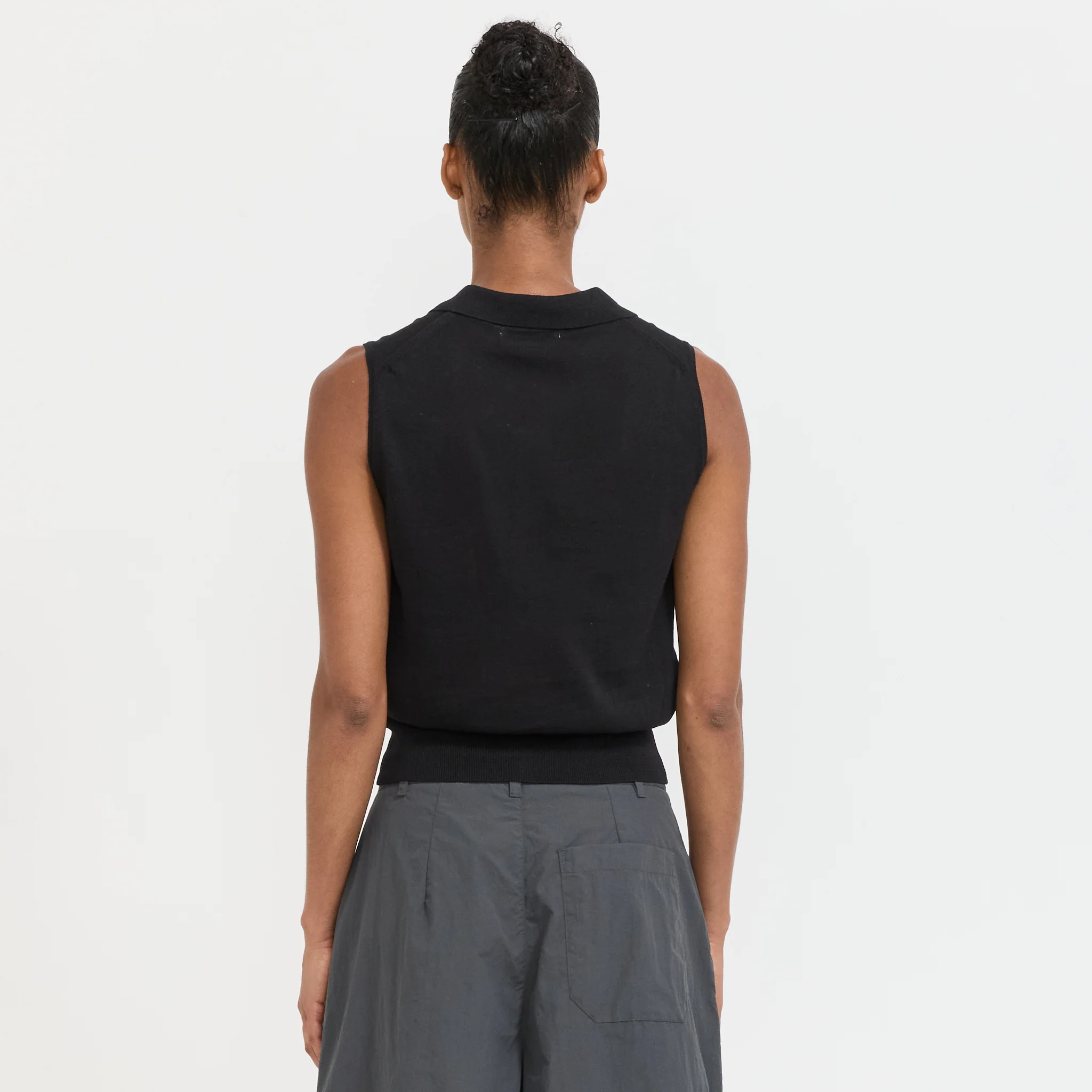 Lash Sleeveless Knit Top Black - Image 4