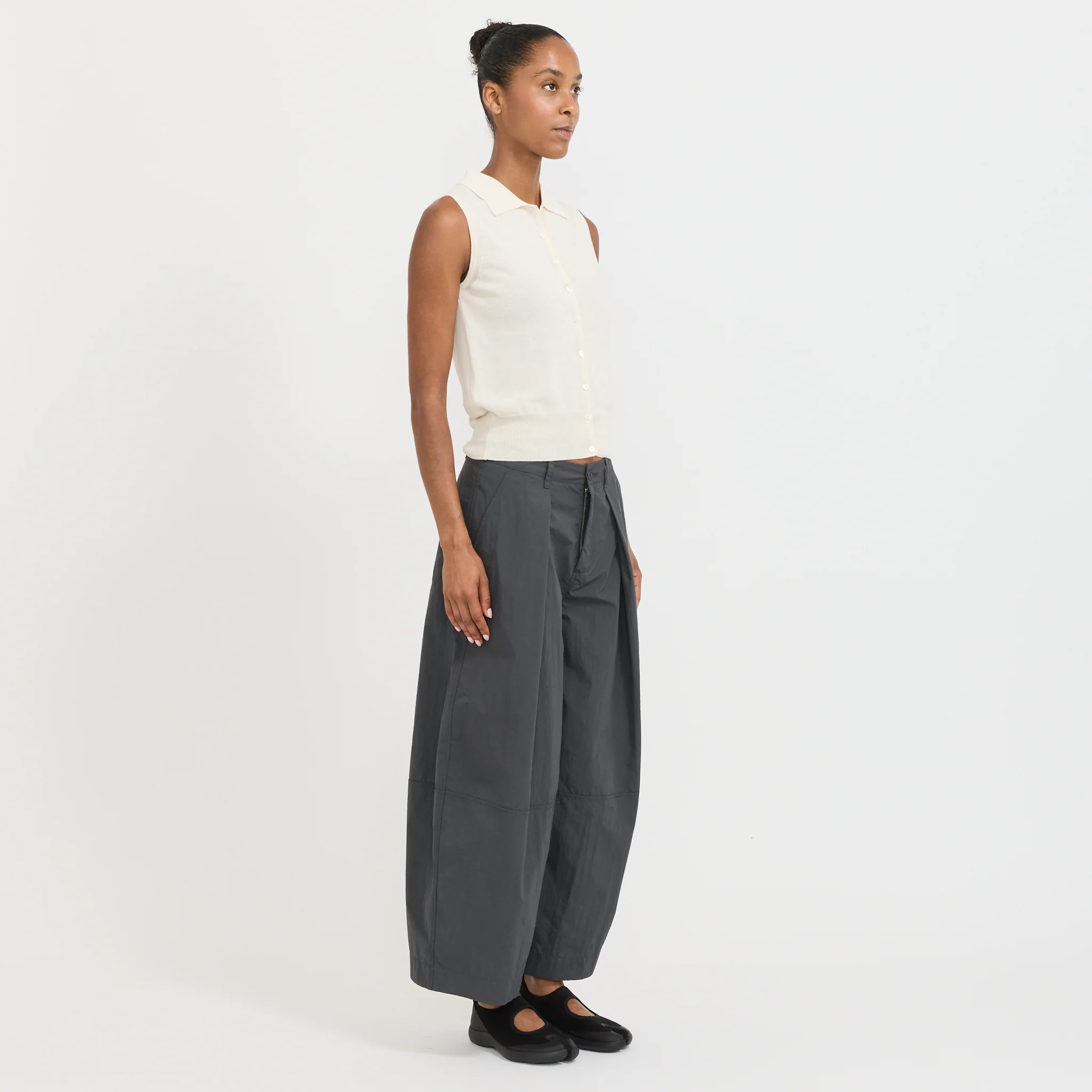Lash Sleeveless Knit Top Ivory - Image 2