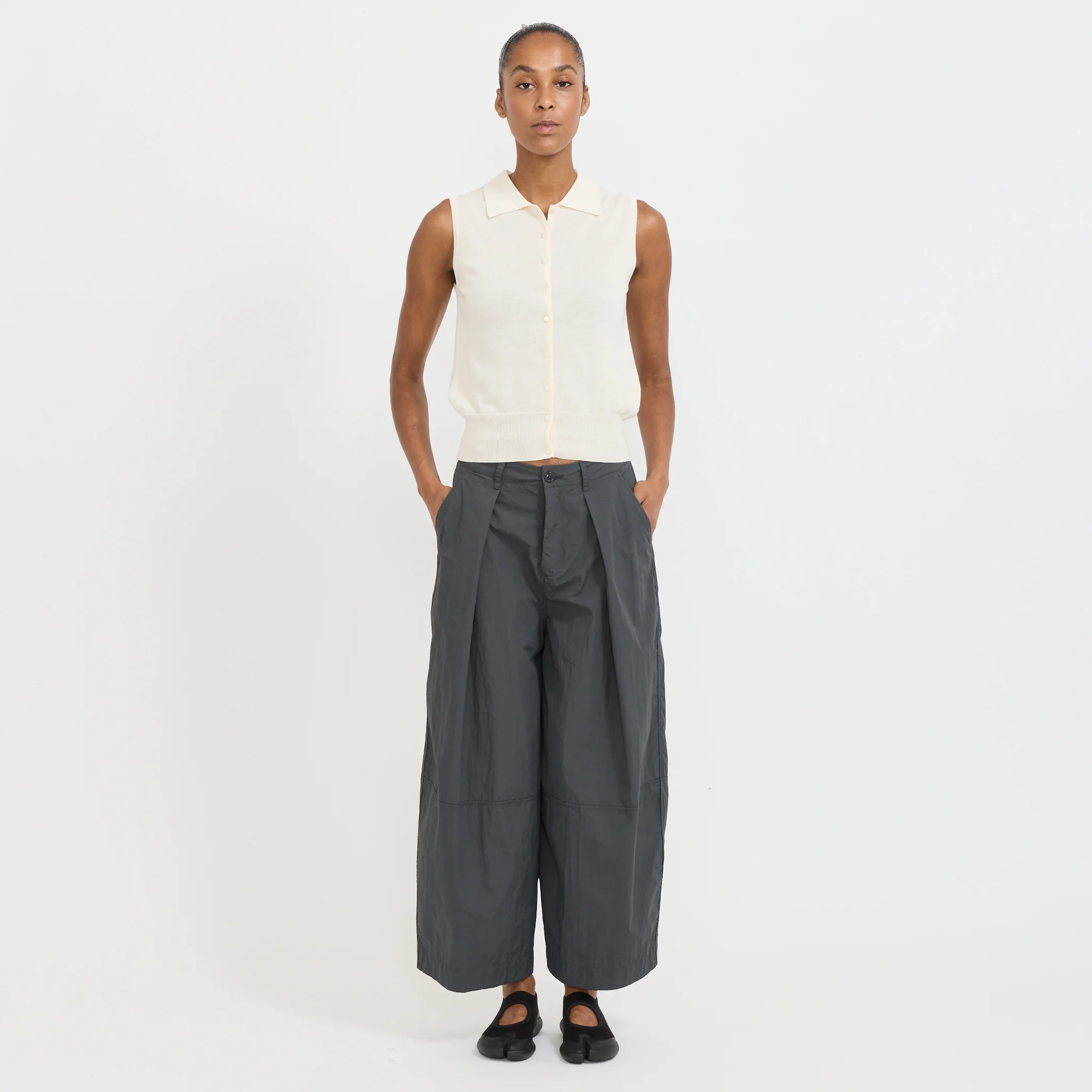 Lash Sleeveless Knit Top Ivory - Image 6