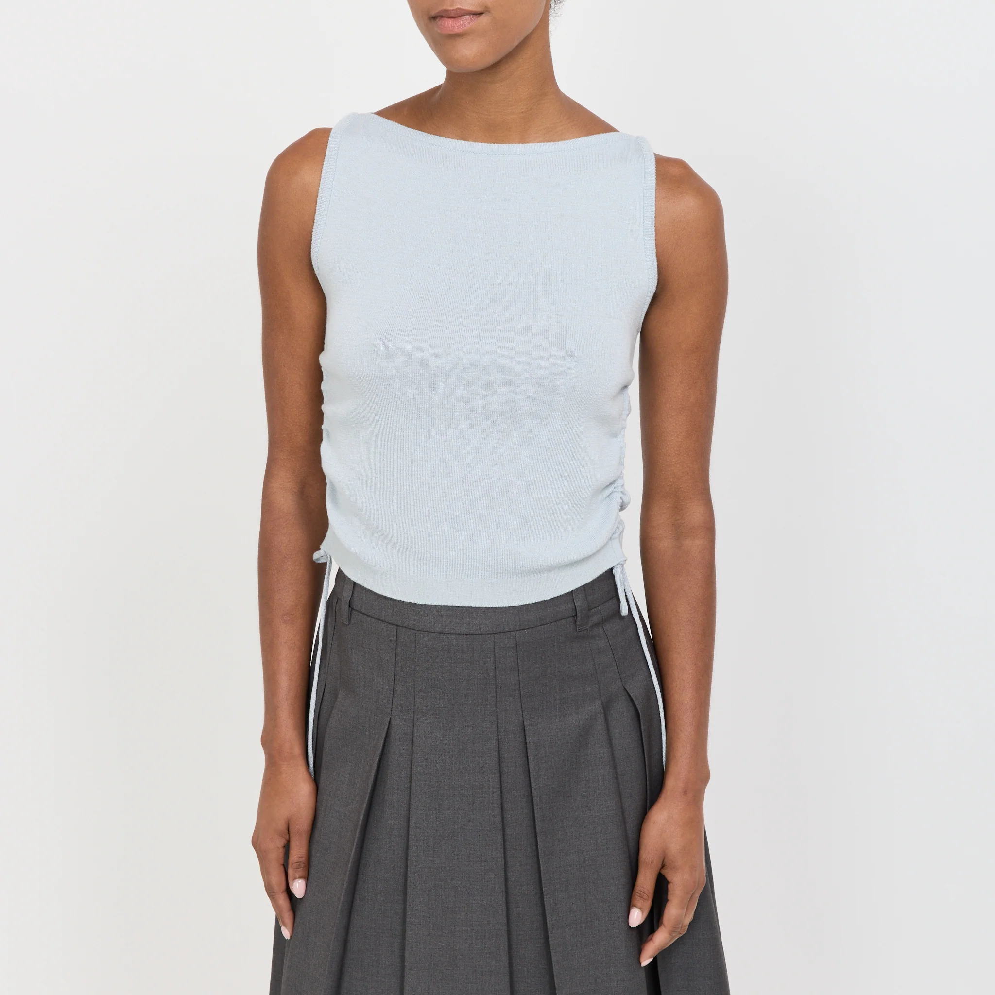 Layering Knit Top Soft Blue - Image 5