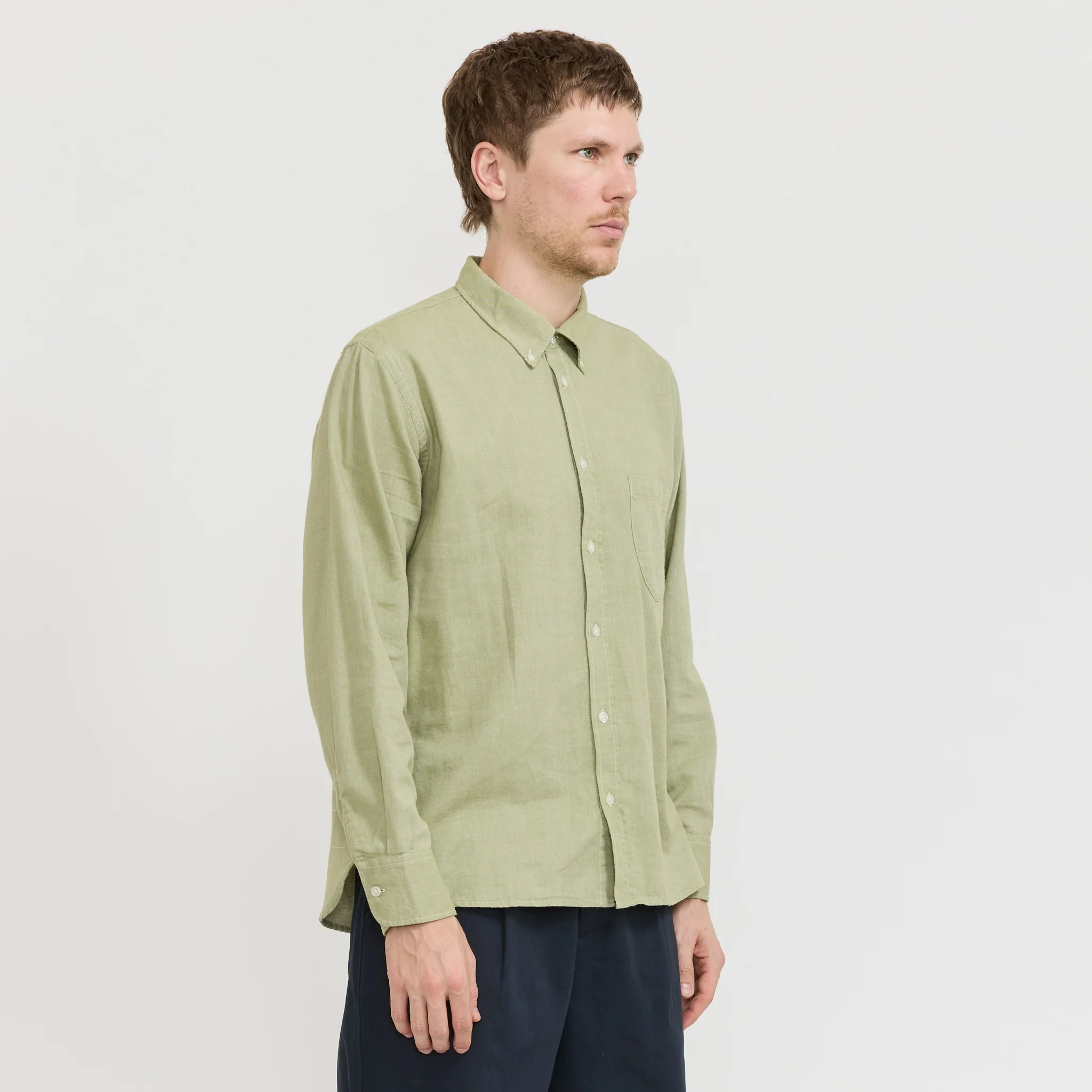 Lazy Day Shirt Neptune Cotton Green - Image 3