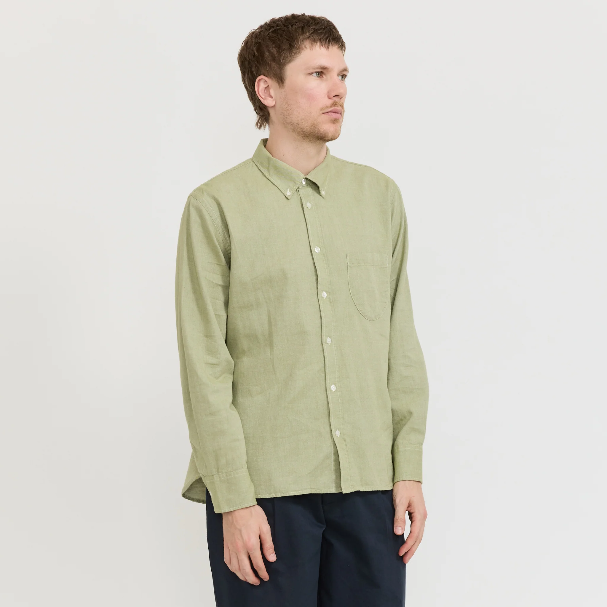 Lazy Day Shirt Neptune Cotton Green - Image 7