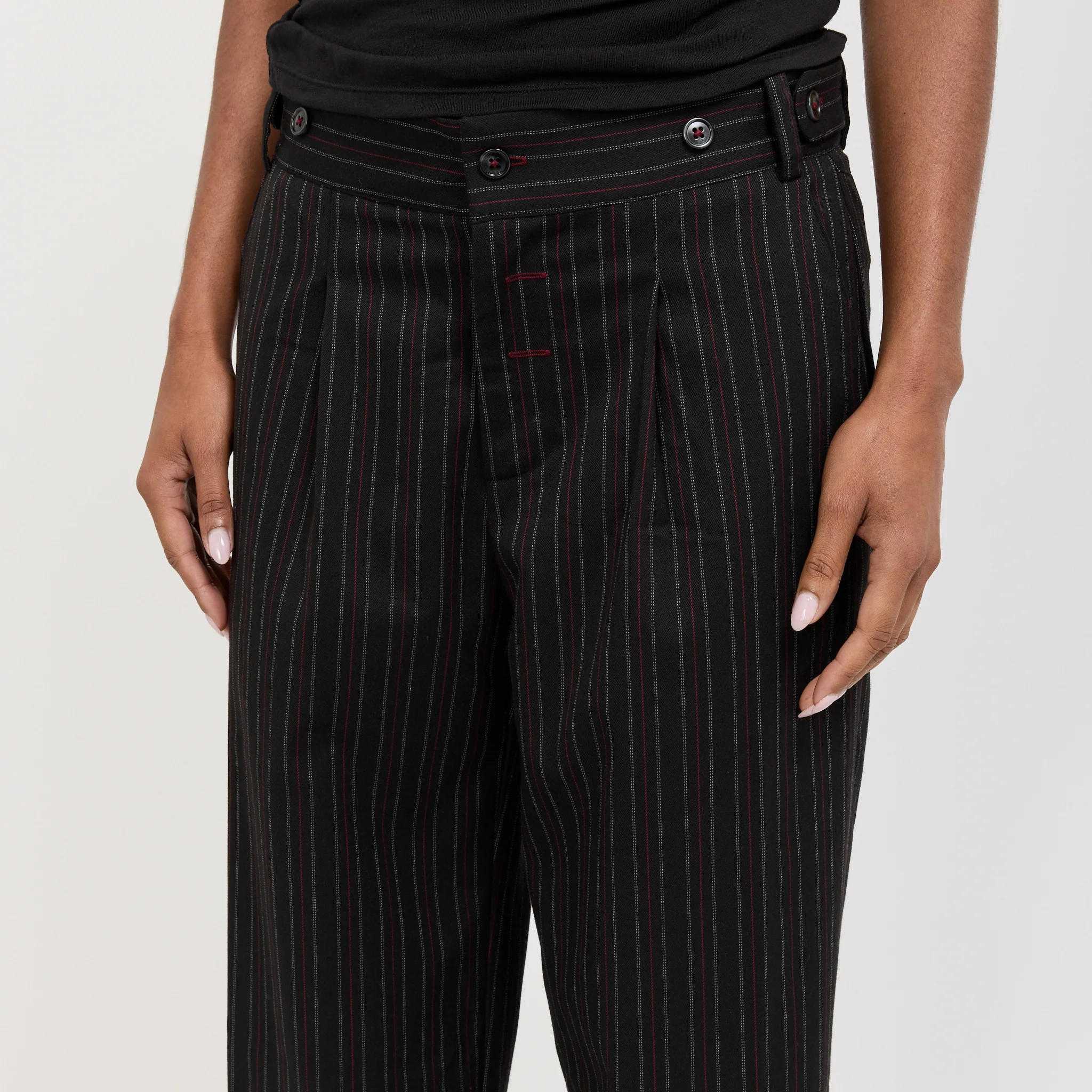 Lennox Trousers Heavy Lead Pinstripe - Image 5