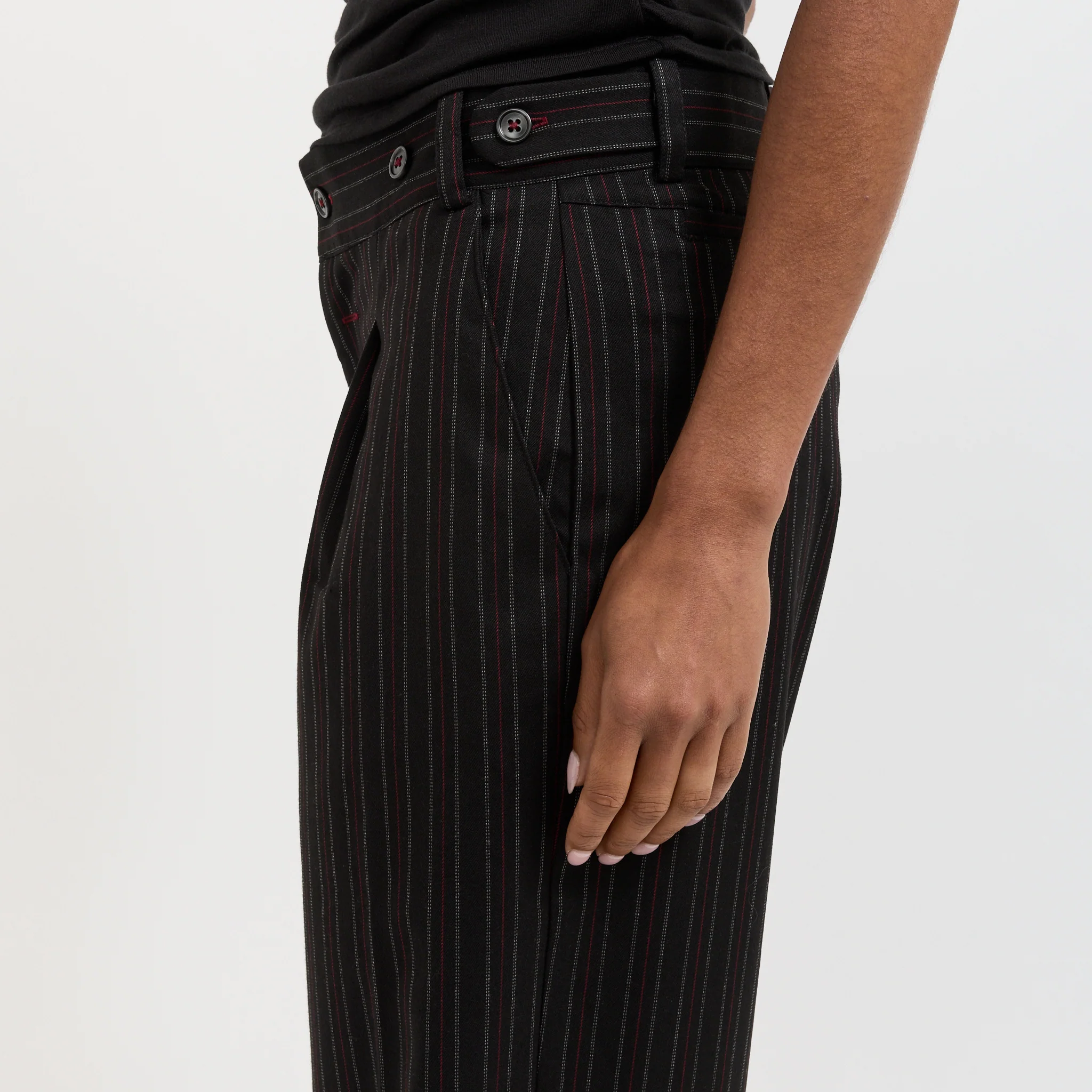 Lennox Trousers Heavy Lead Pinstripe - Image 6