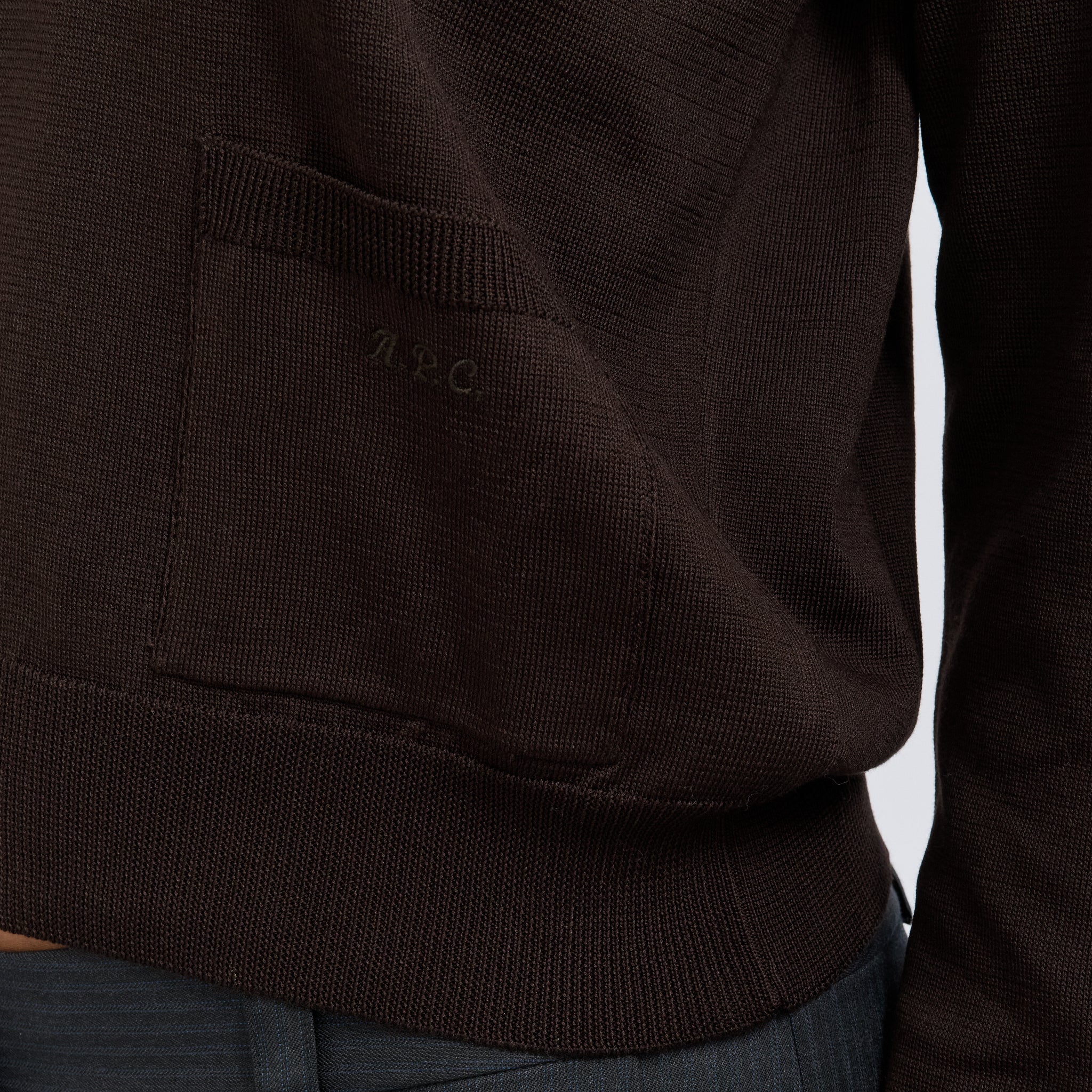 Leonie V-Neck Sweater Brown - Image 6