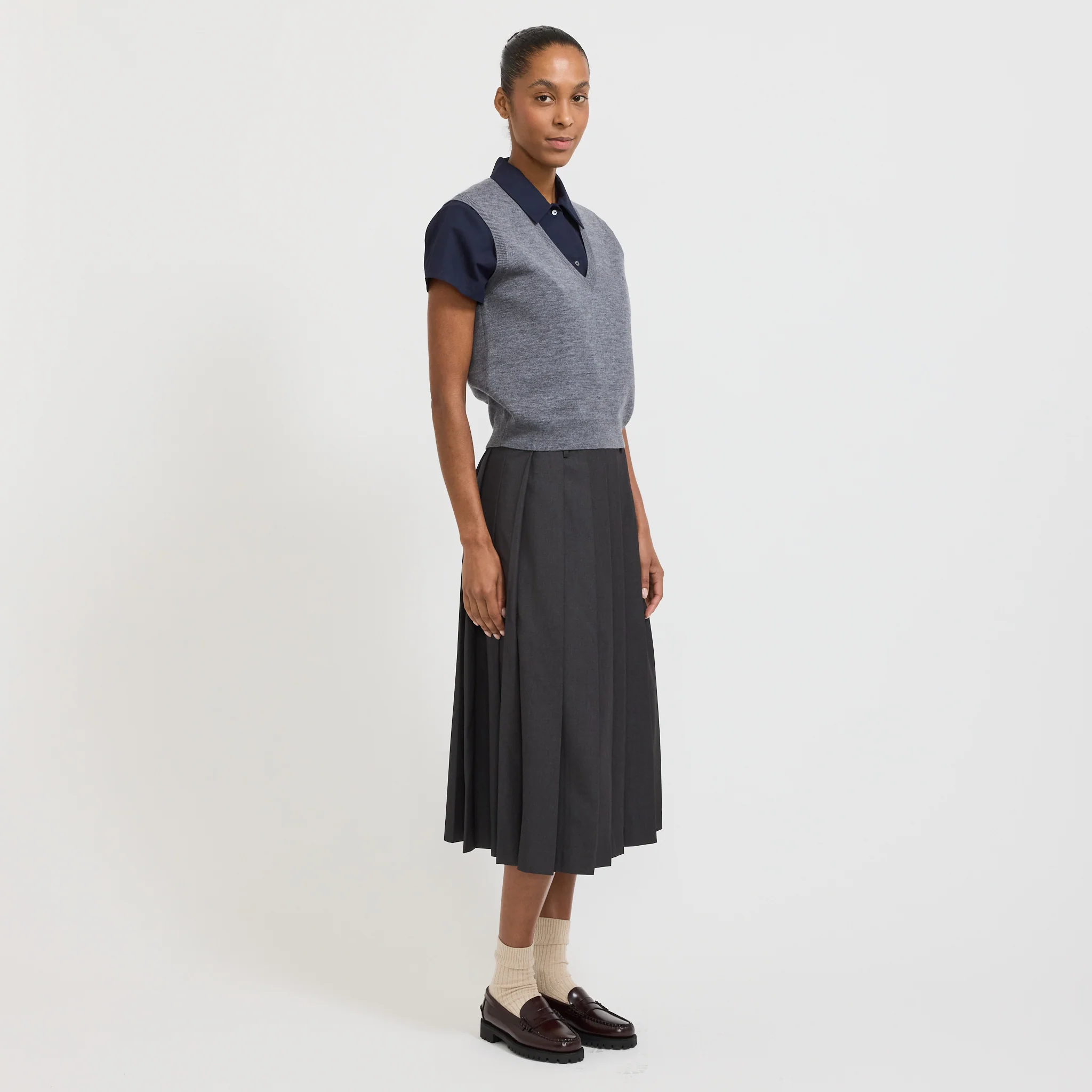 Lise Vest Heathered Grey - Image 6