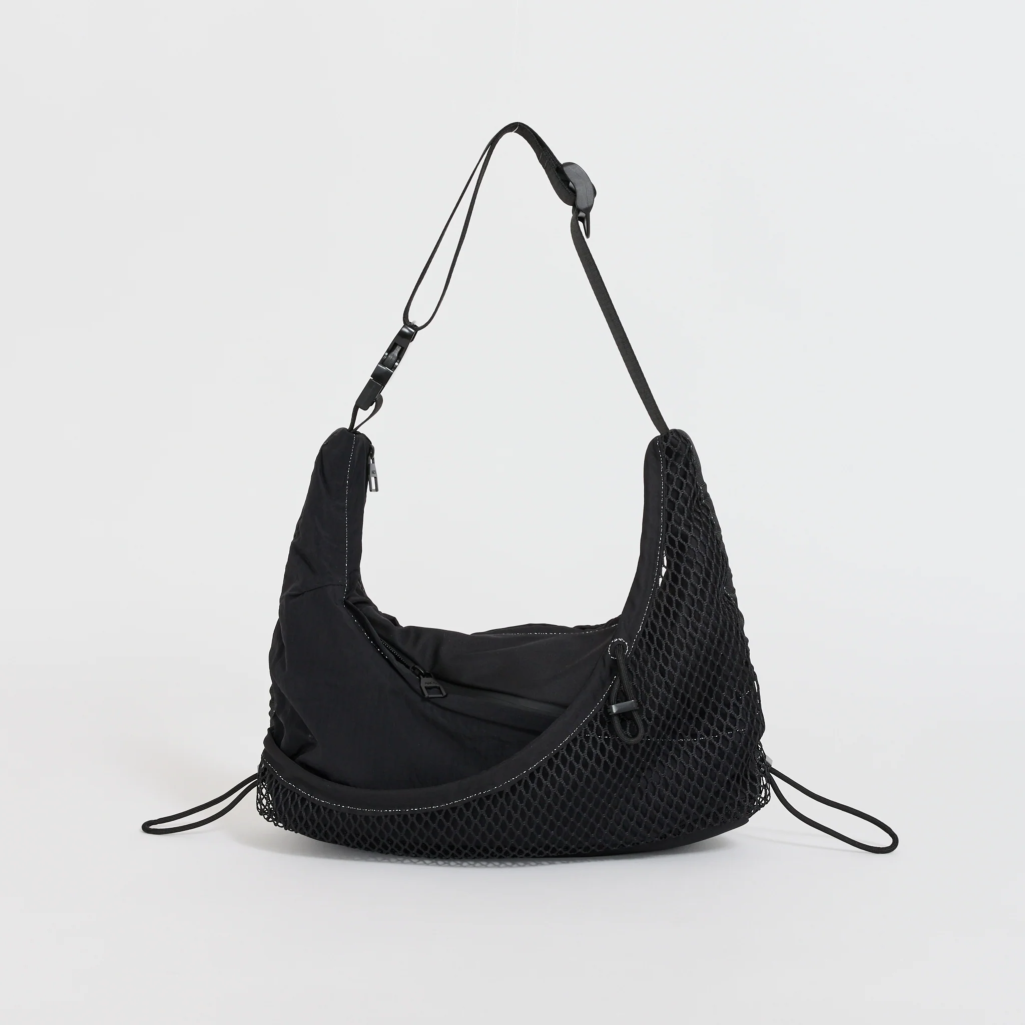 Little Hey Sling Bag Black Criss-Cross
