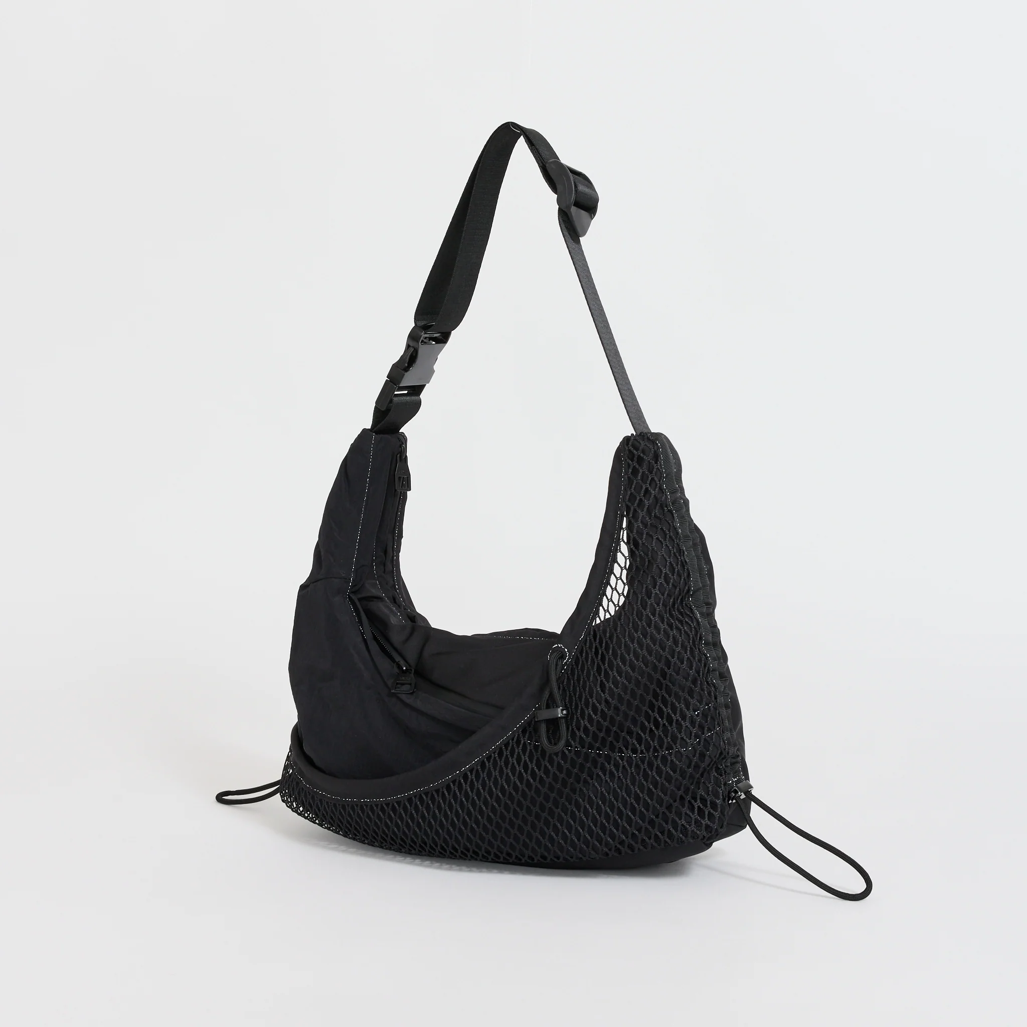 Little Hey Sling Bag Black Criss-Cross - Image 2