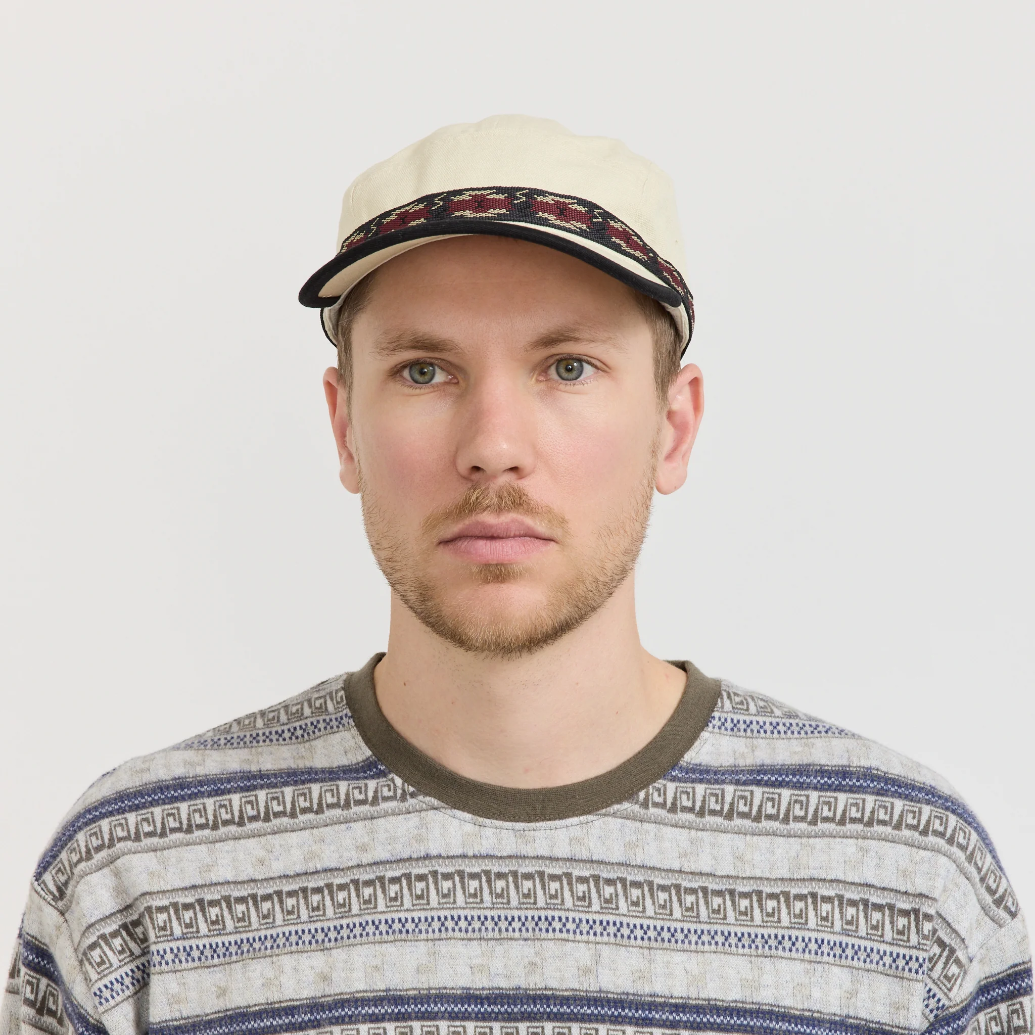 Long Bill Strap Cap Ivory - Image 4
