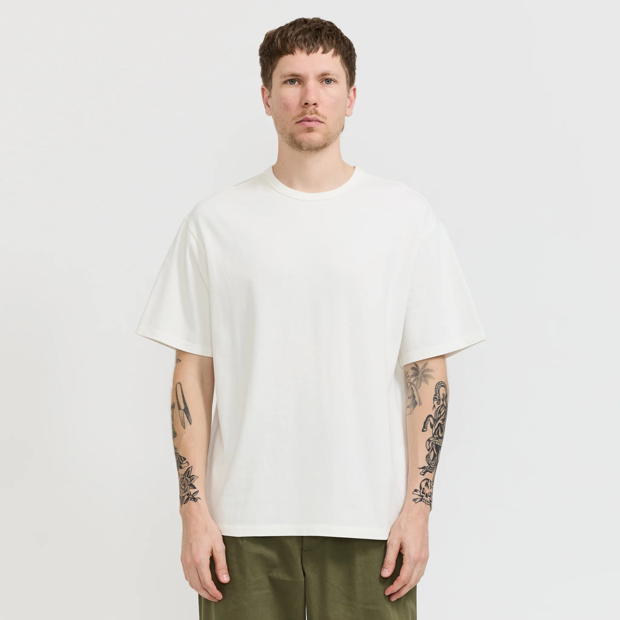 Loose Fit T-Shirt Off White - Image 11