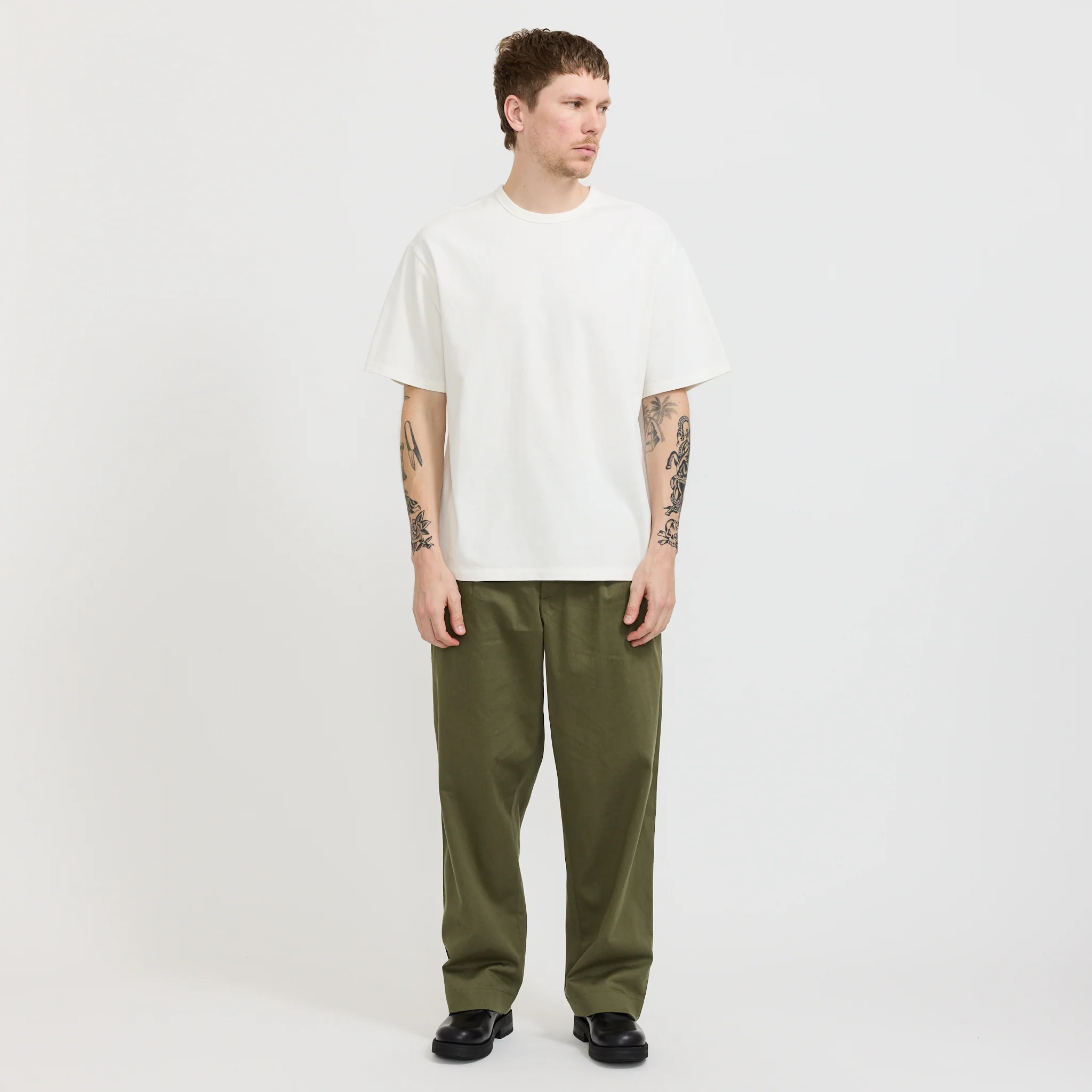 Loose Fit T-Shirt Off White - Image 6
