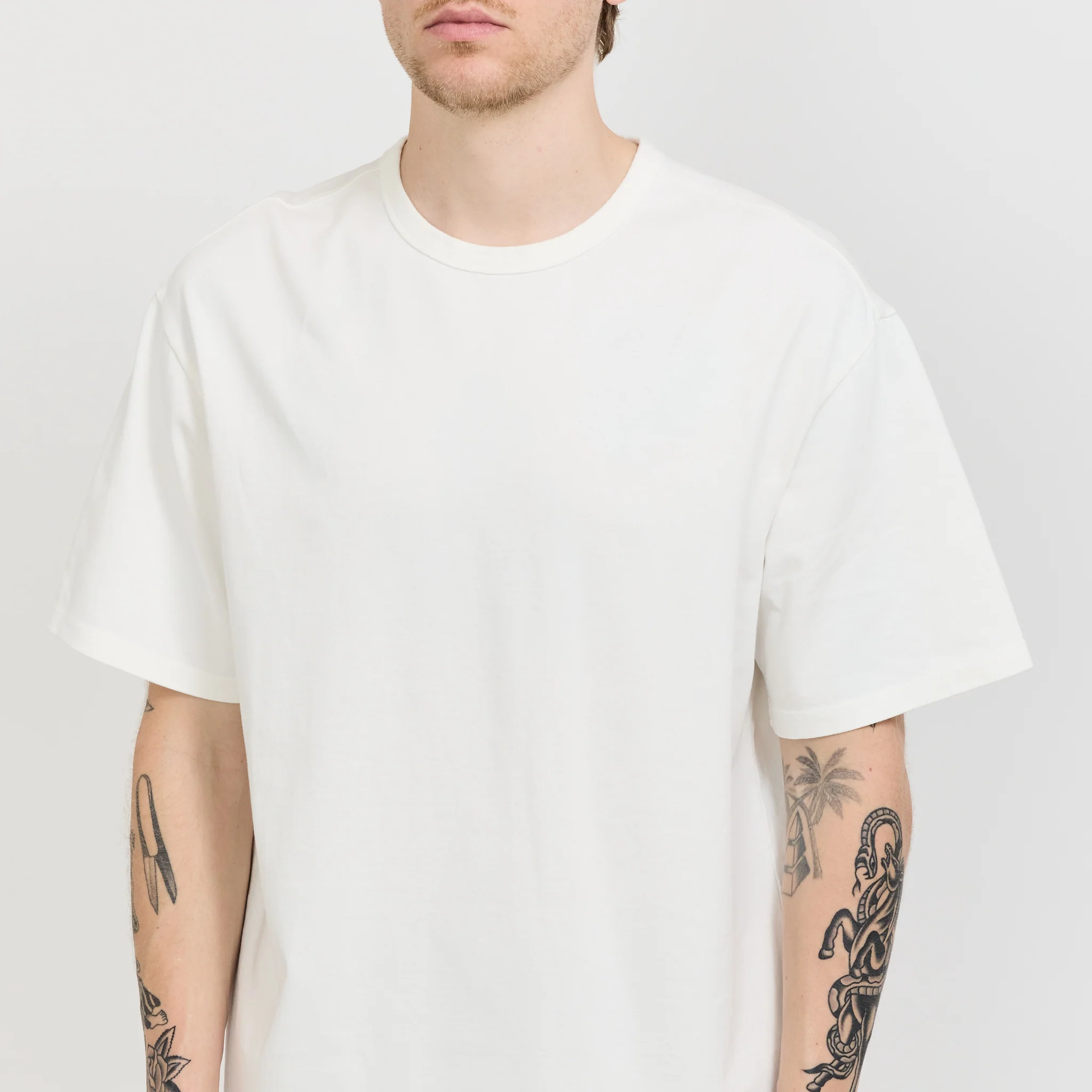 Loose Fit T-Shirt Off White - Image 9