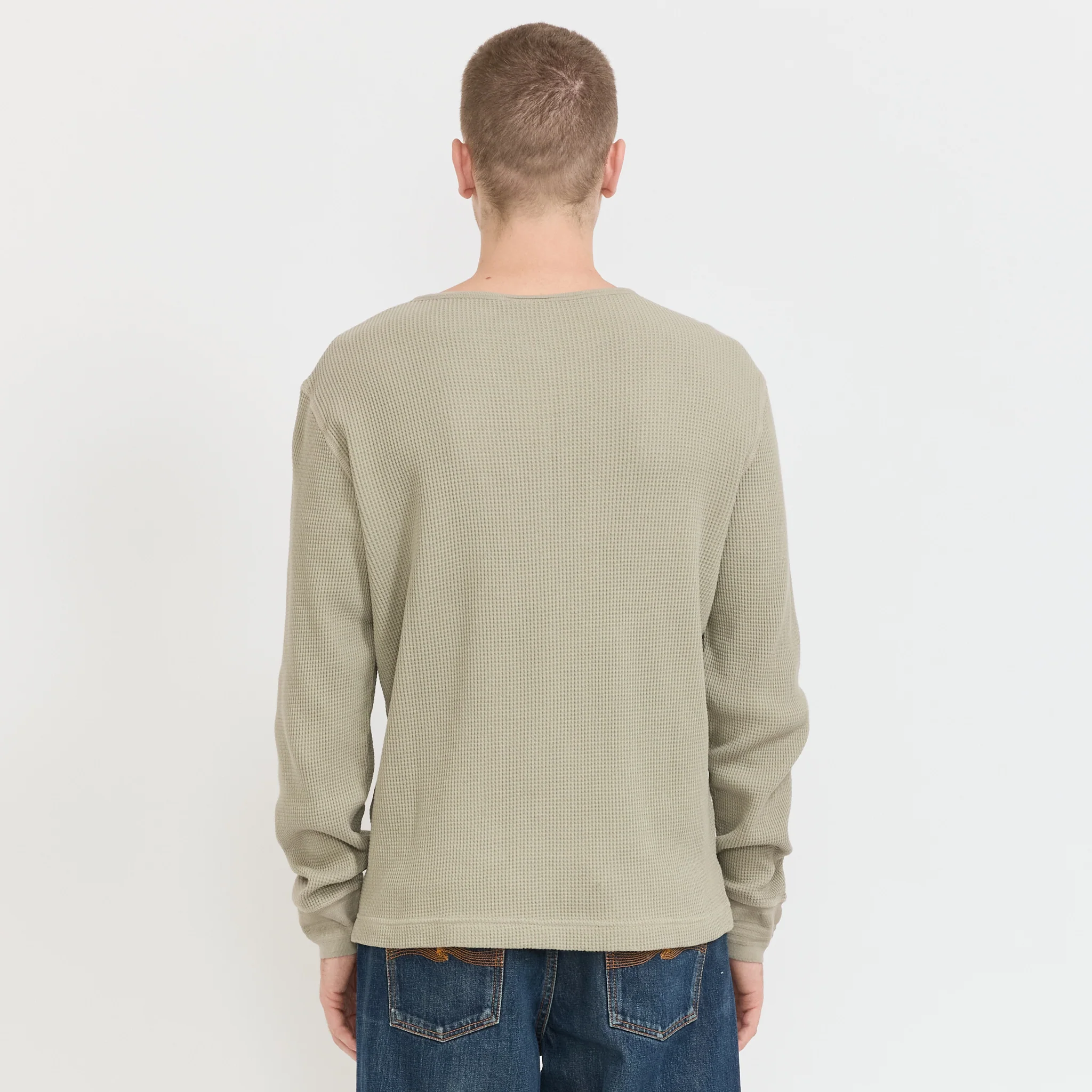 LS Henley Waffle T-Shirt Desert - Image 4