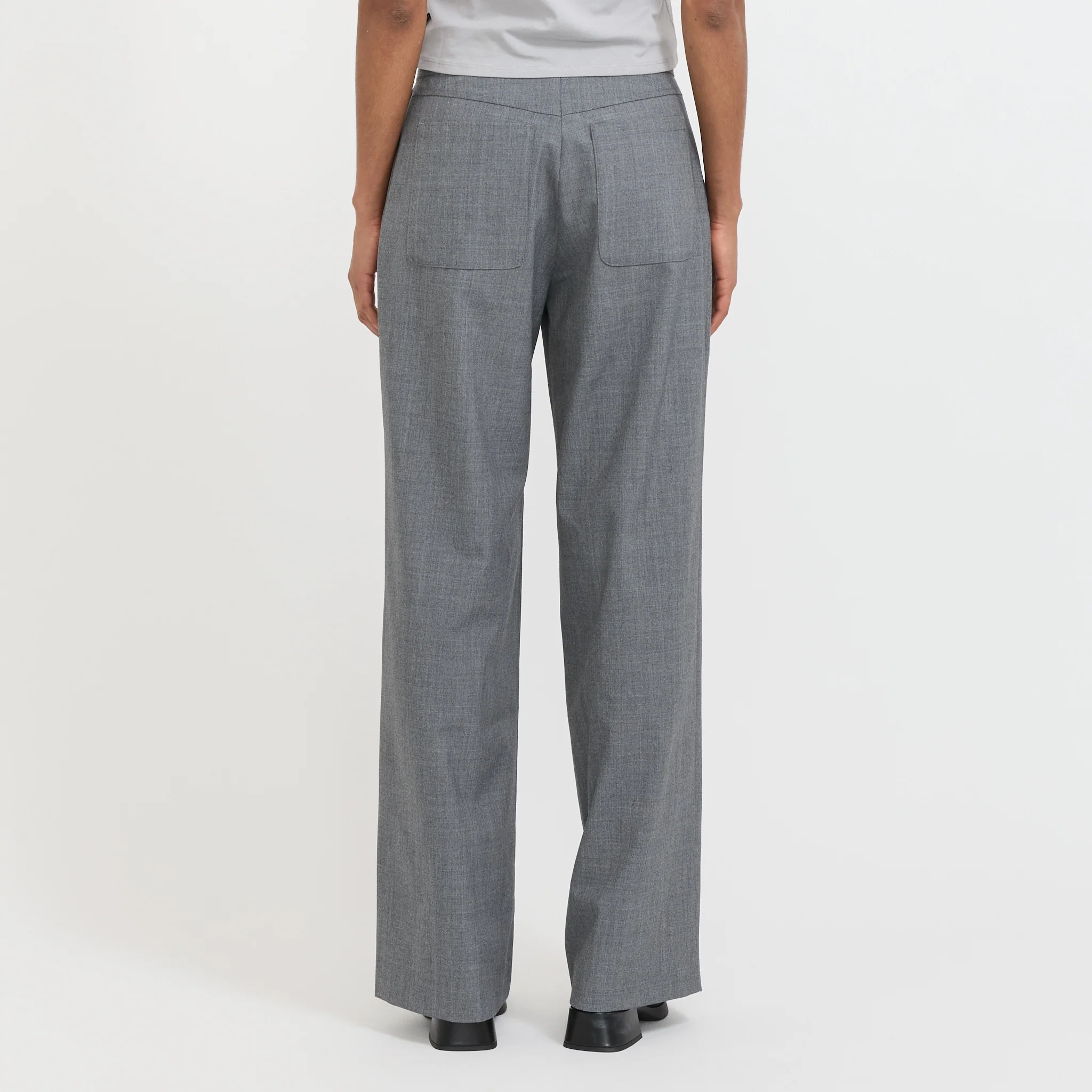 Lulu Trousers Grey Melange - Image 4