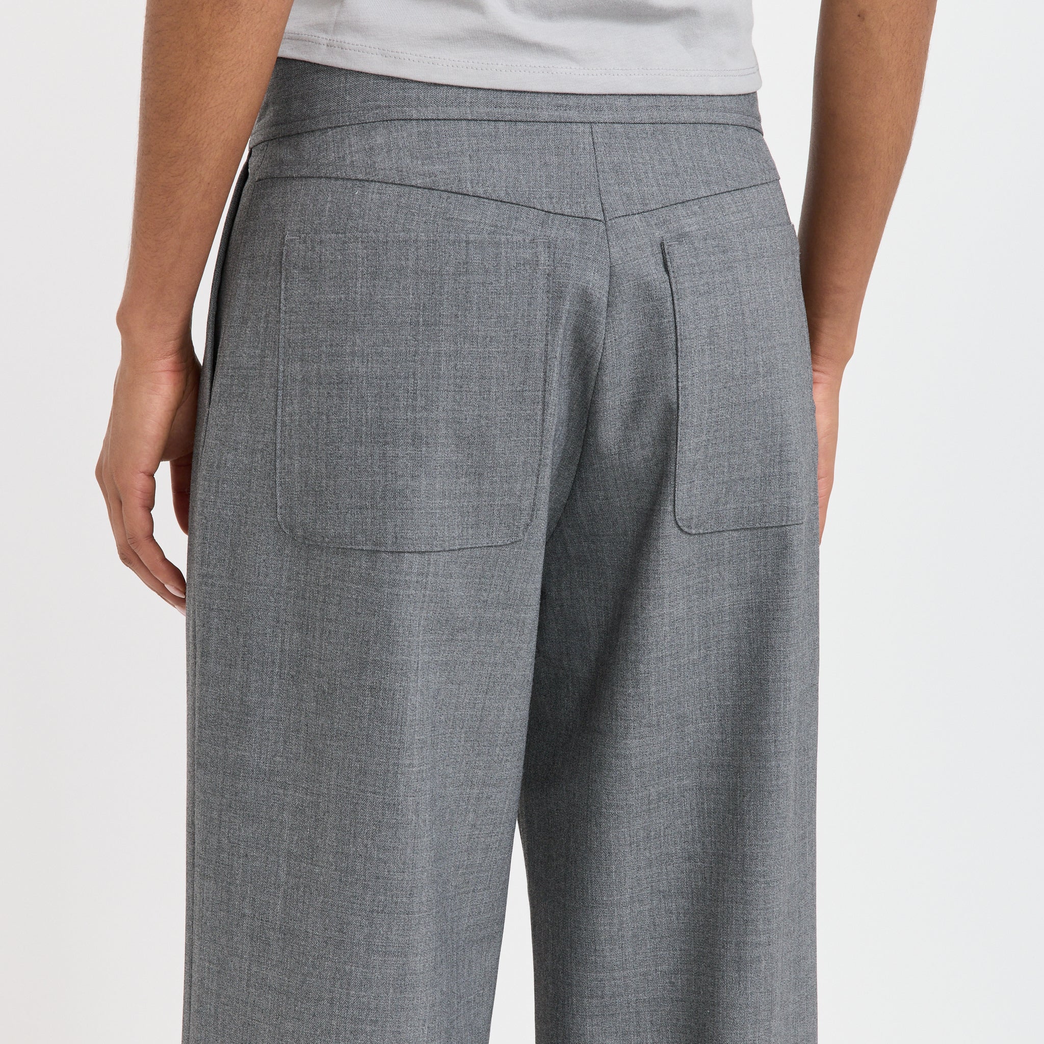 Lulu Trousers Grey Melange - Image 6