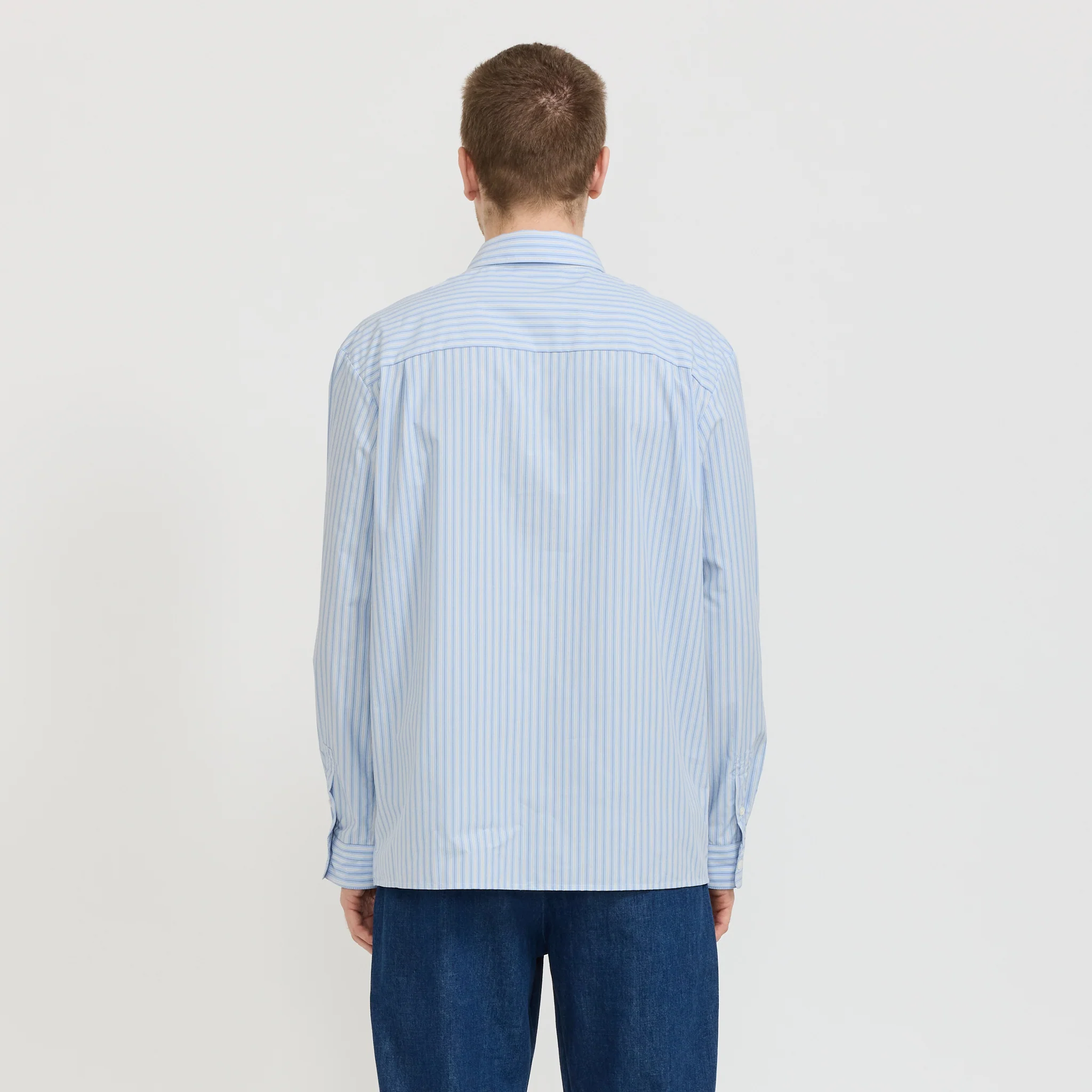 Malo Shirt Light Blue Stripe - Image 4
