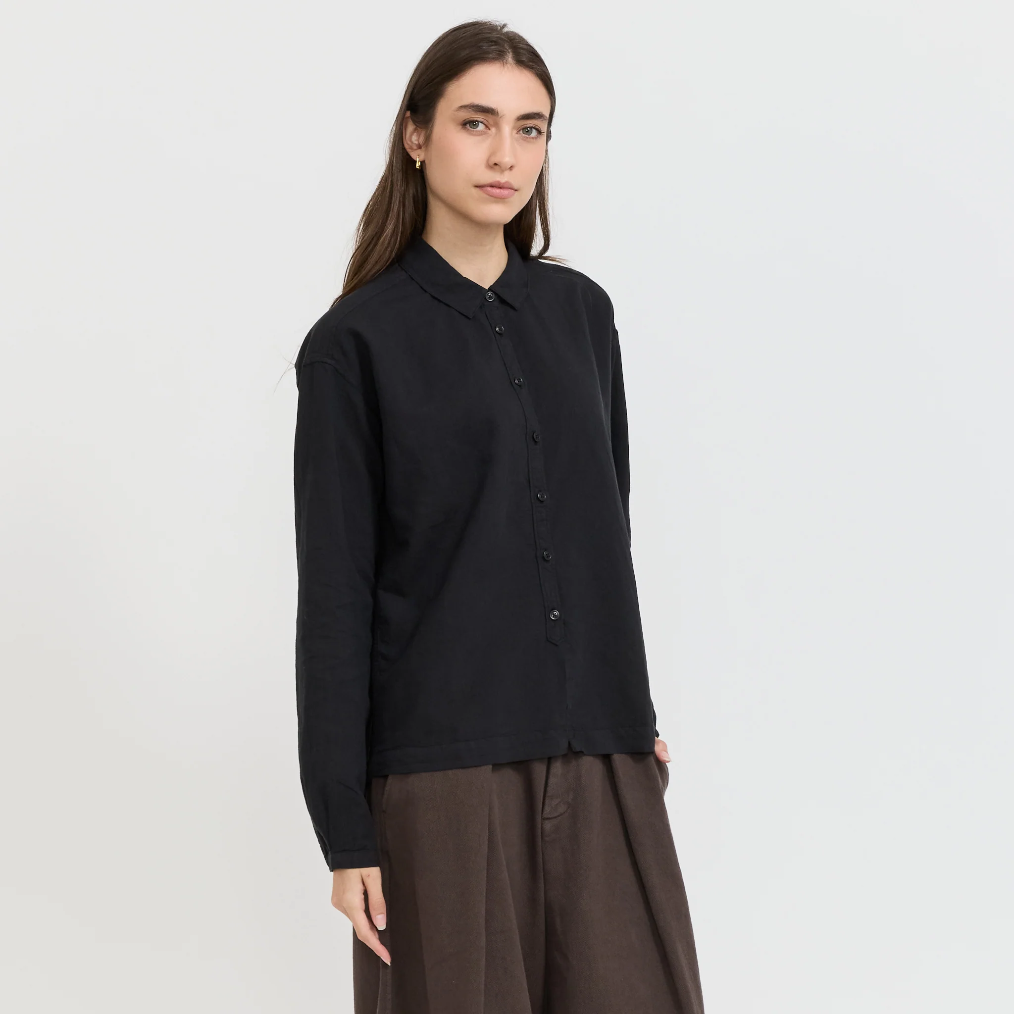 Marianne Shirt Black Linen - Image 3