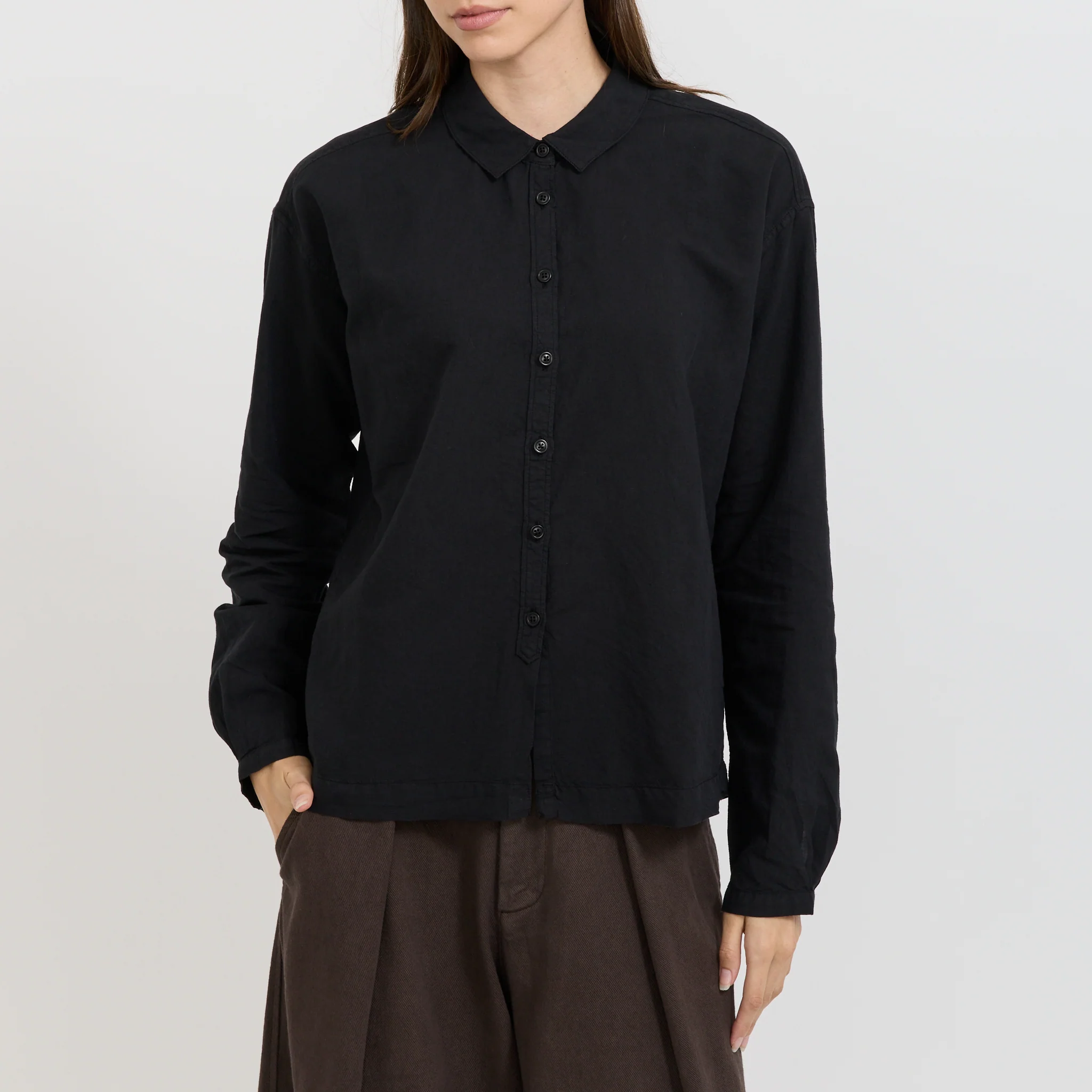 Marianne Shirt Black Linen - Image 5