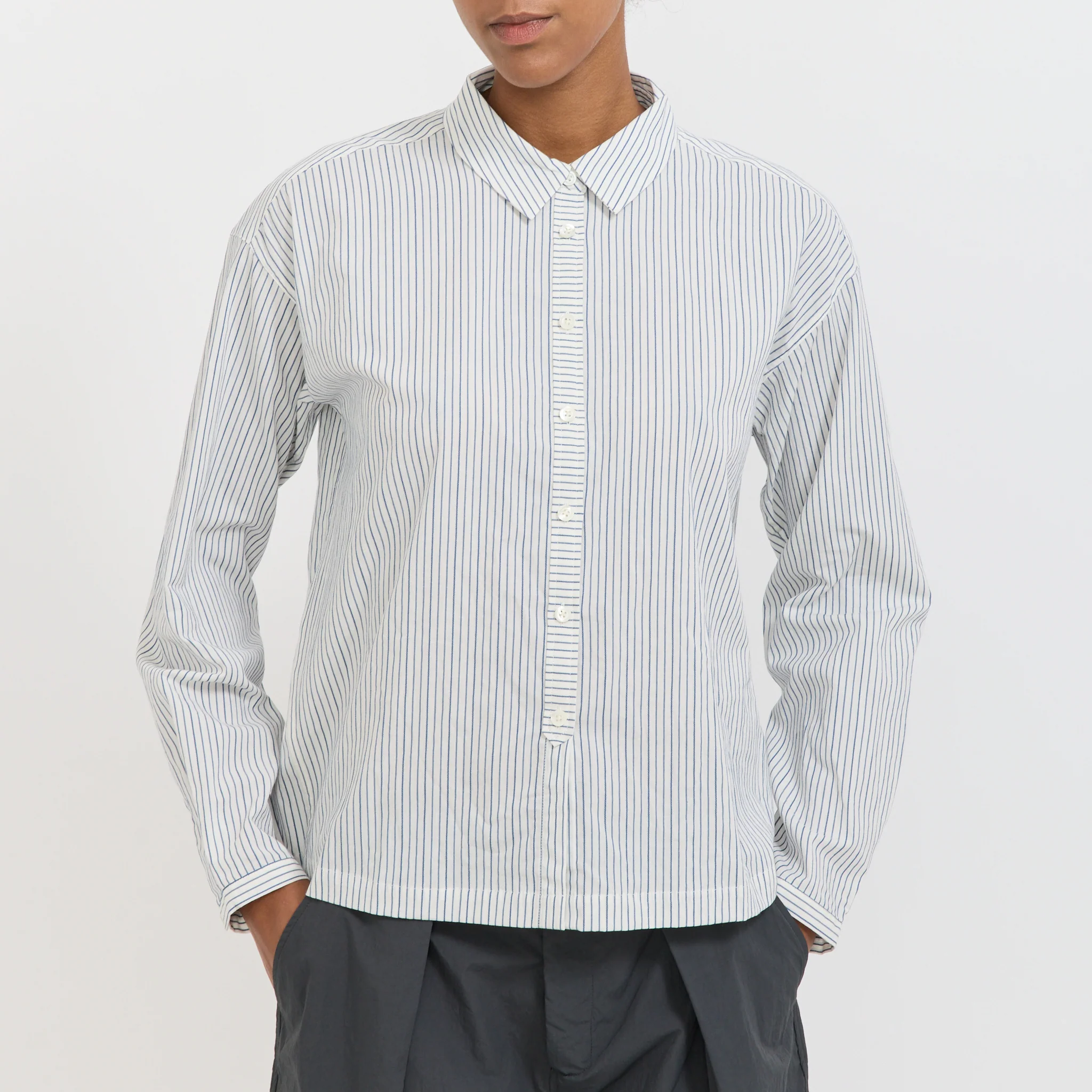 Marianne Shirt Natural/Navy - Image 5