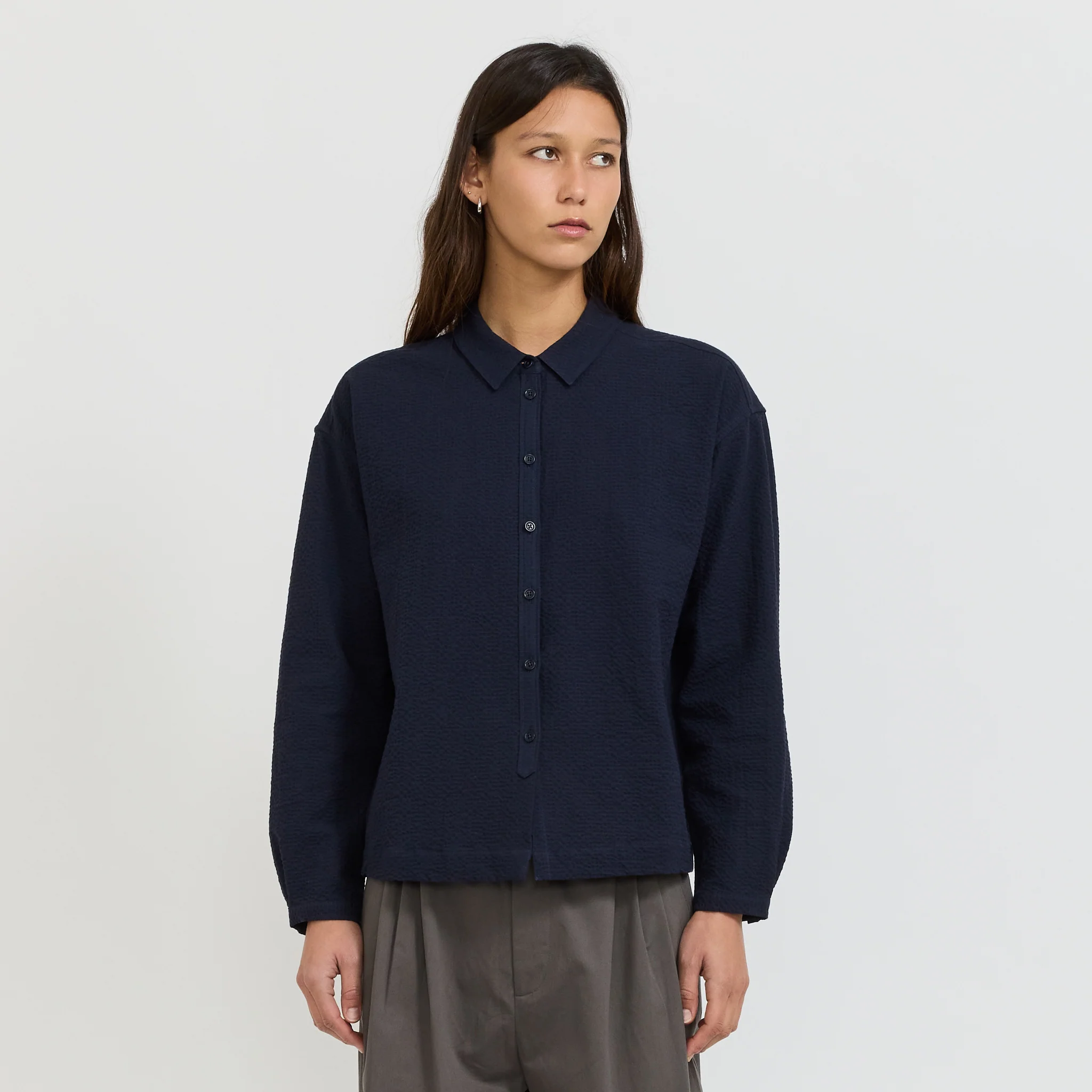 Marianne Shirt Navy - Image 3