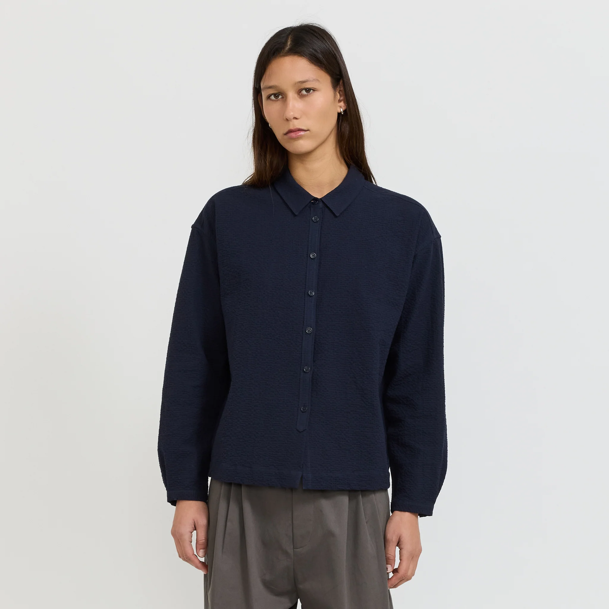 Marianne Shirt Navy - Image 5