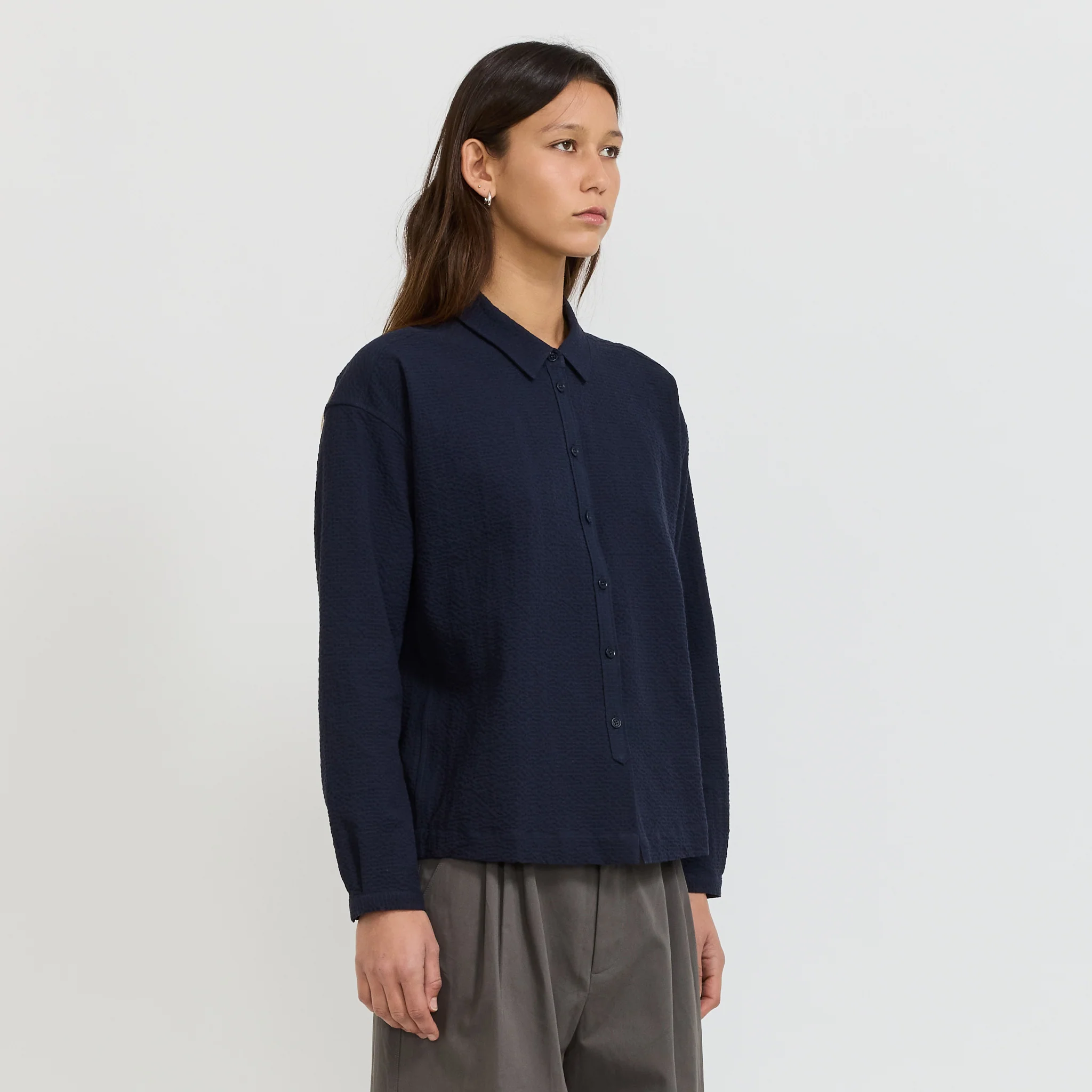 Marianne Shirt Navy - Image 6