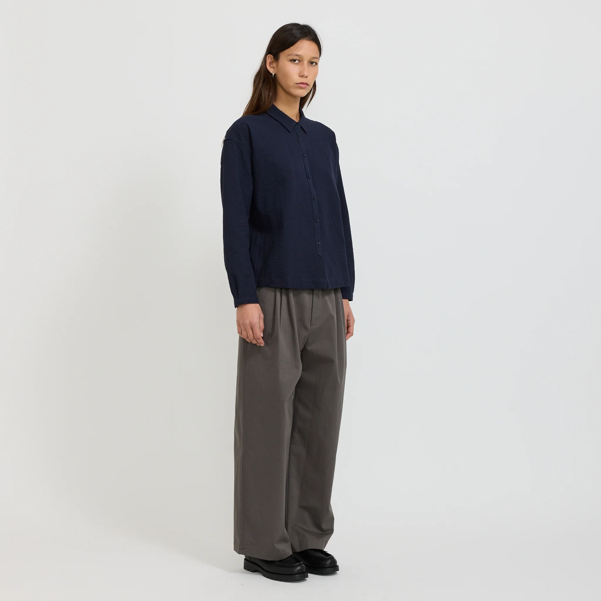 Marianne Shirt Navy - Image 7