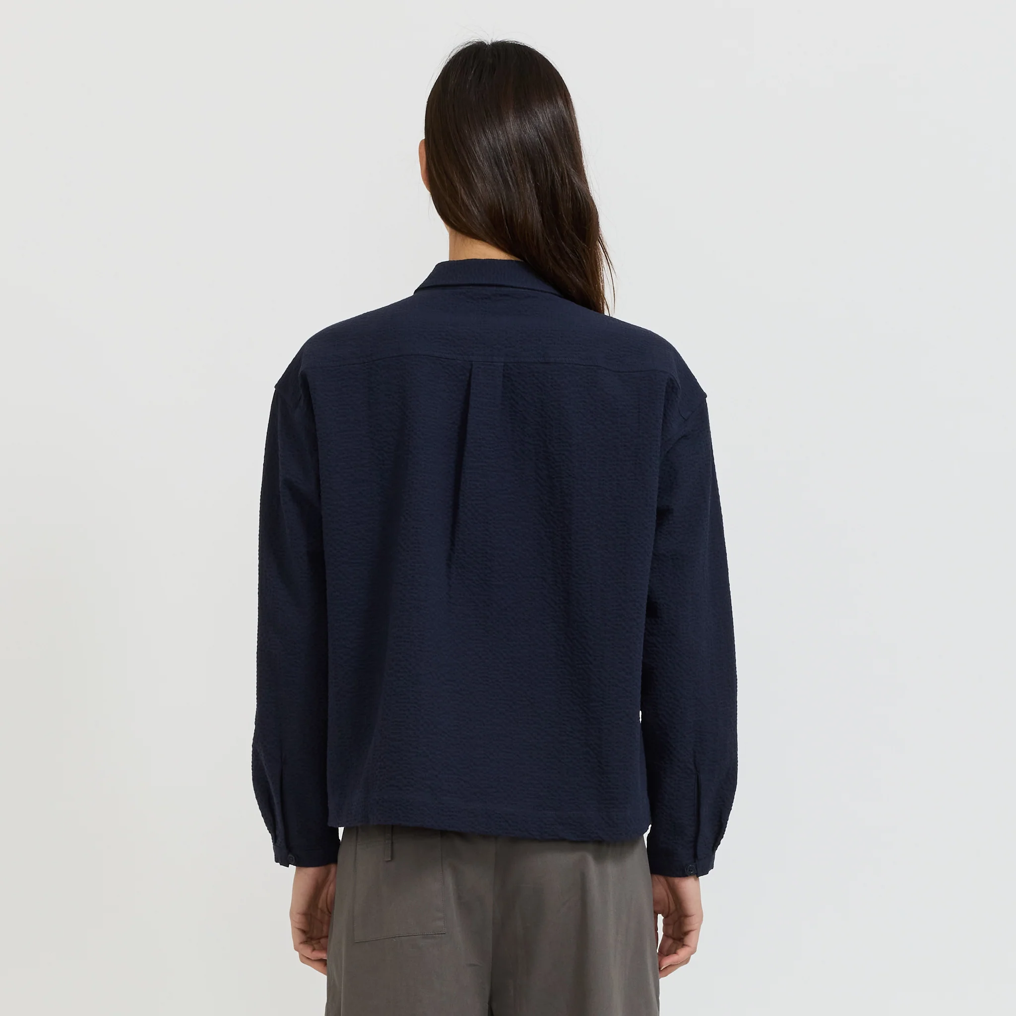Marianne Shirt Navy - Image 8
