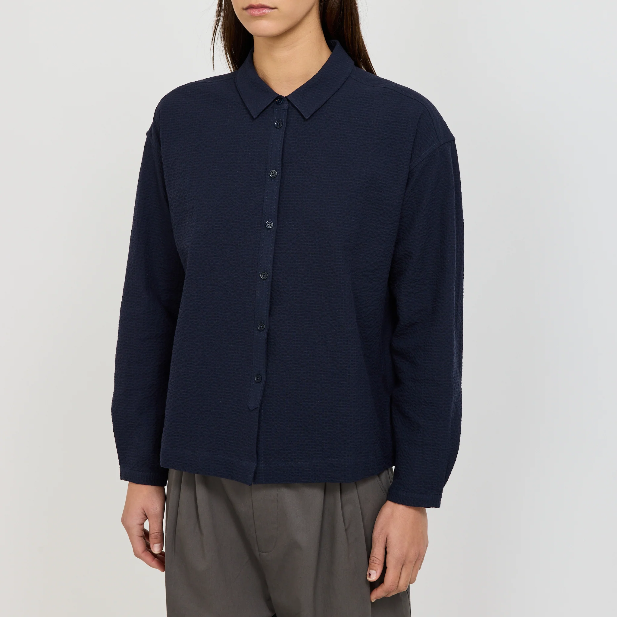 Marianne Shirt Navy - Image 9