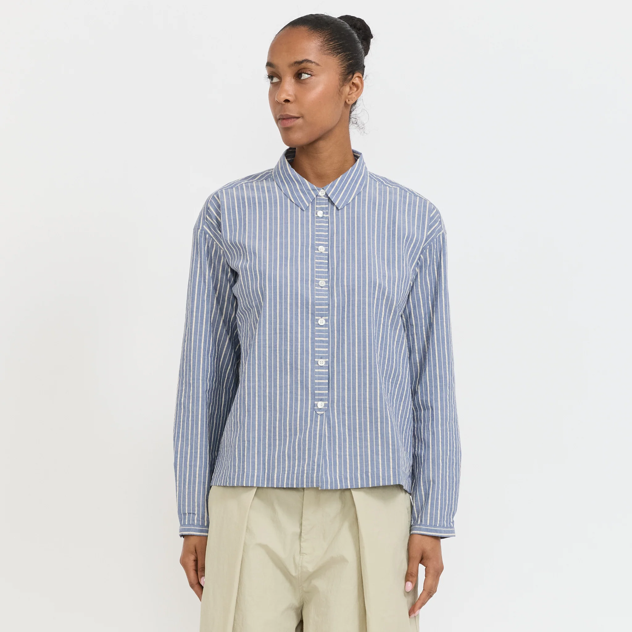 Marianne Shirt Navy/Natural