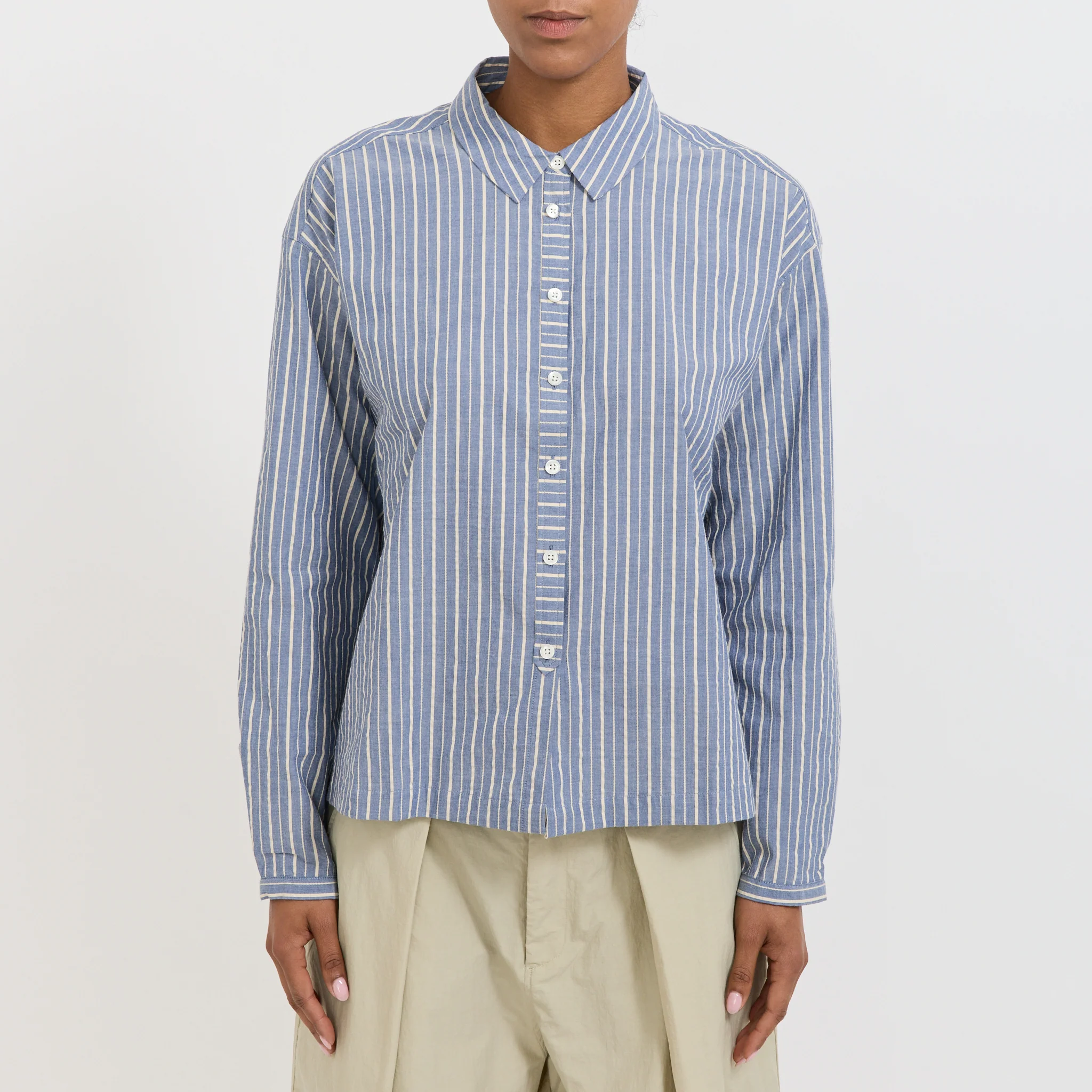 Marianne Shirt Navy/Natural - Image 5