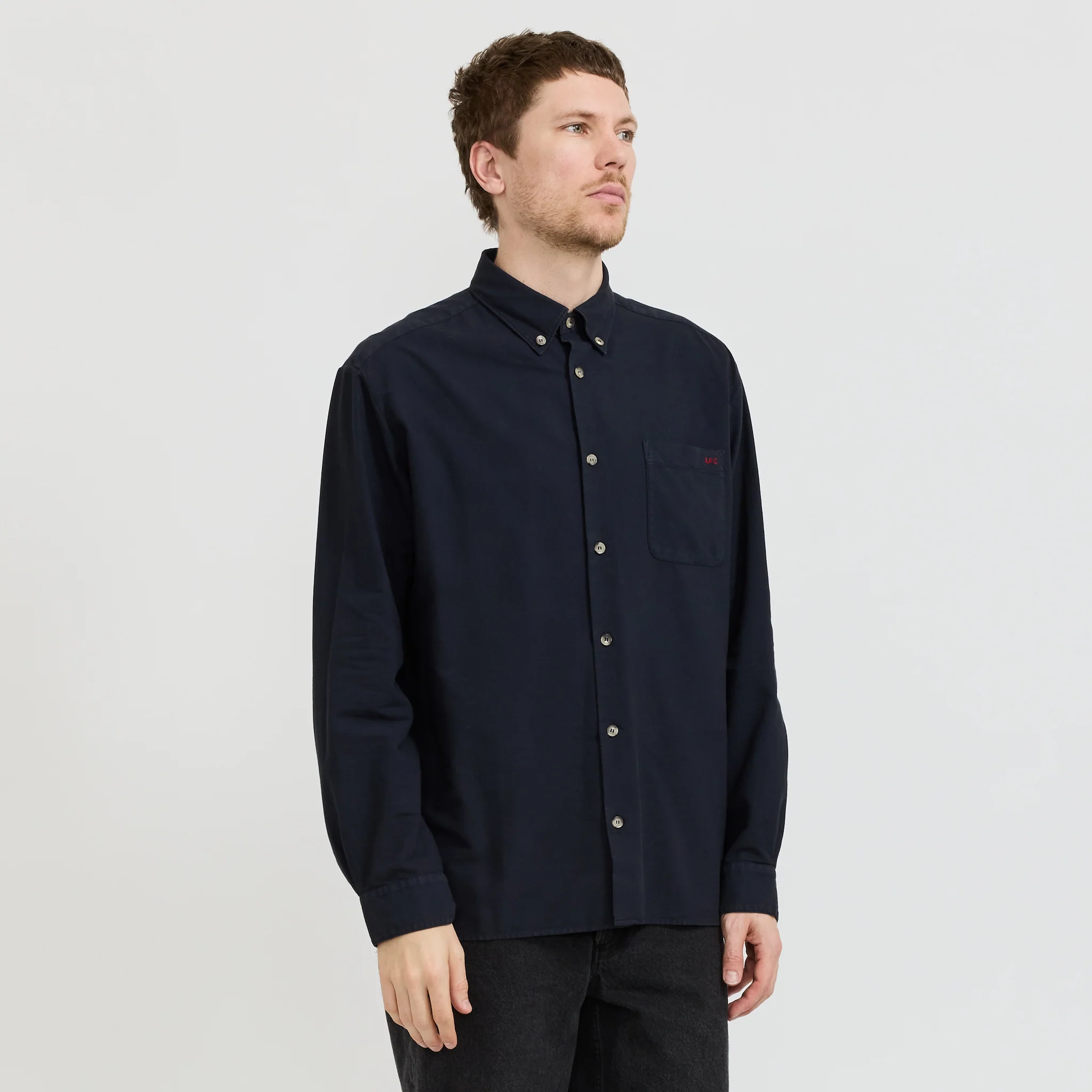Mateo Logo Shirt Dark Navy - Image 3