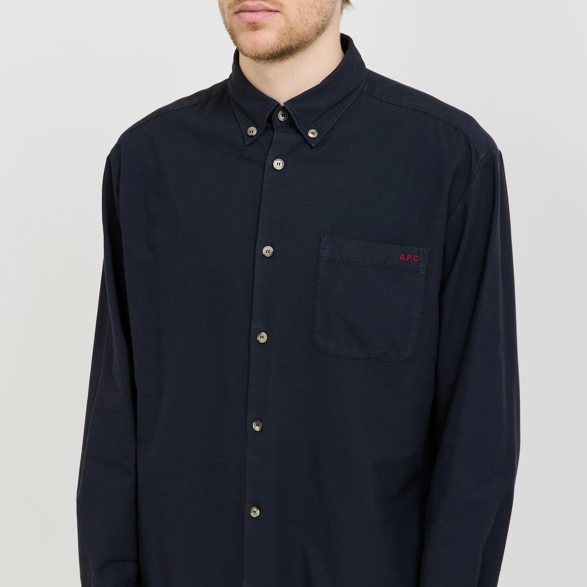 Mateo Logo Shirt Dark Navy - Image 6
