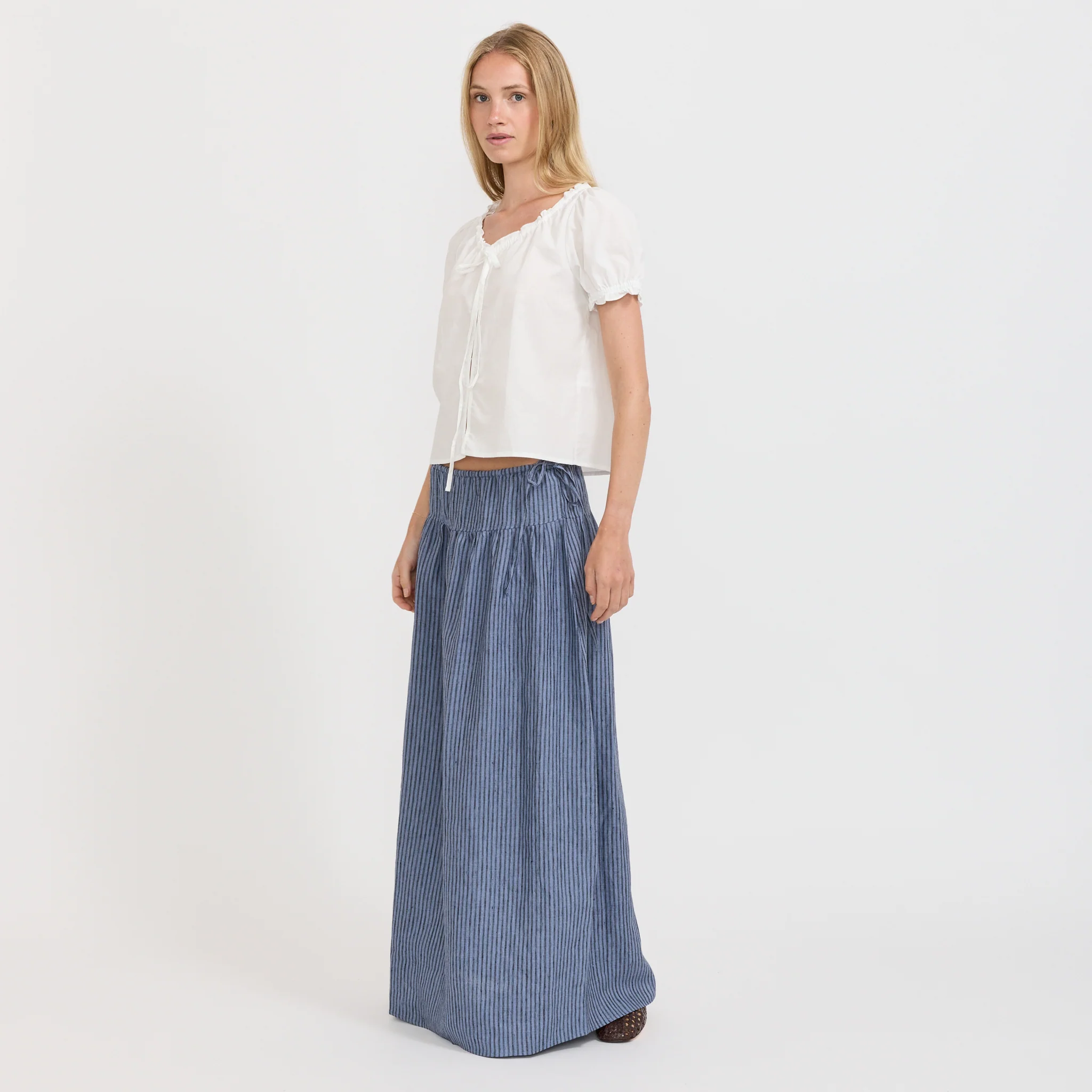 Maxi Skirt Azure Stripe - Image 2