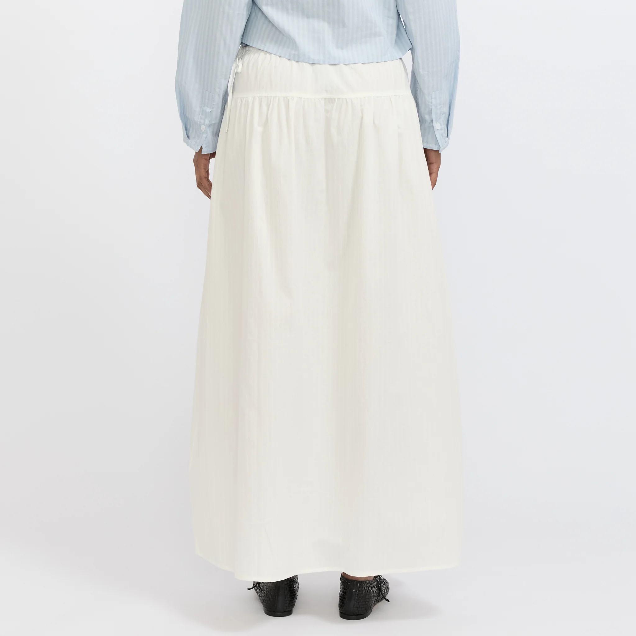 Maxi Skirt White Texture - Image 4
