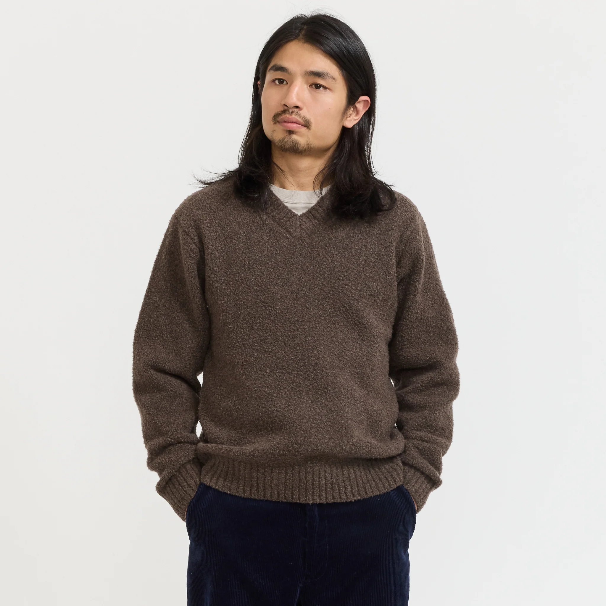 McCoy V-Neck Boa Brown